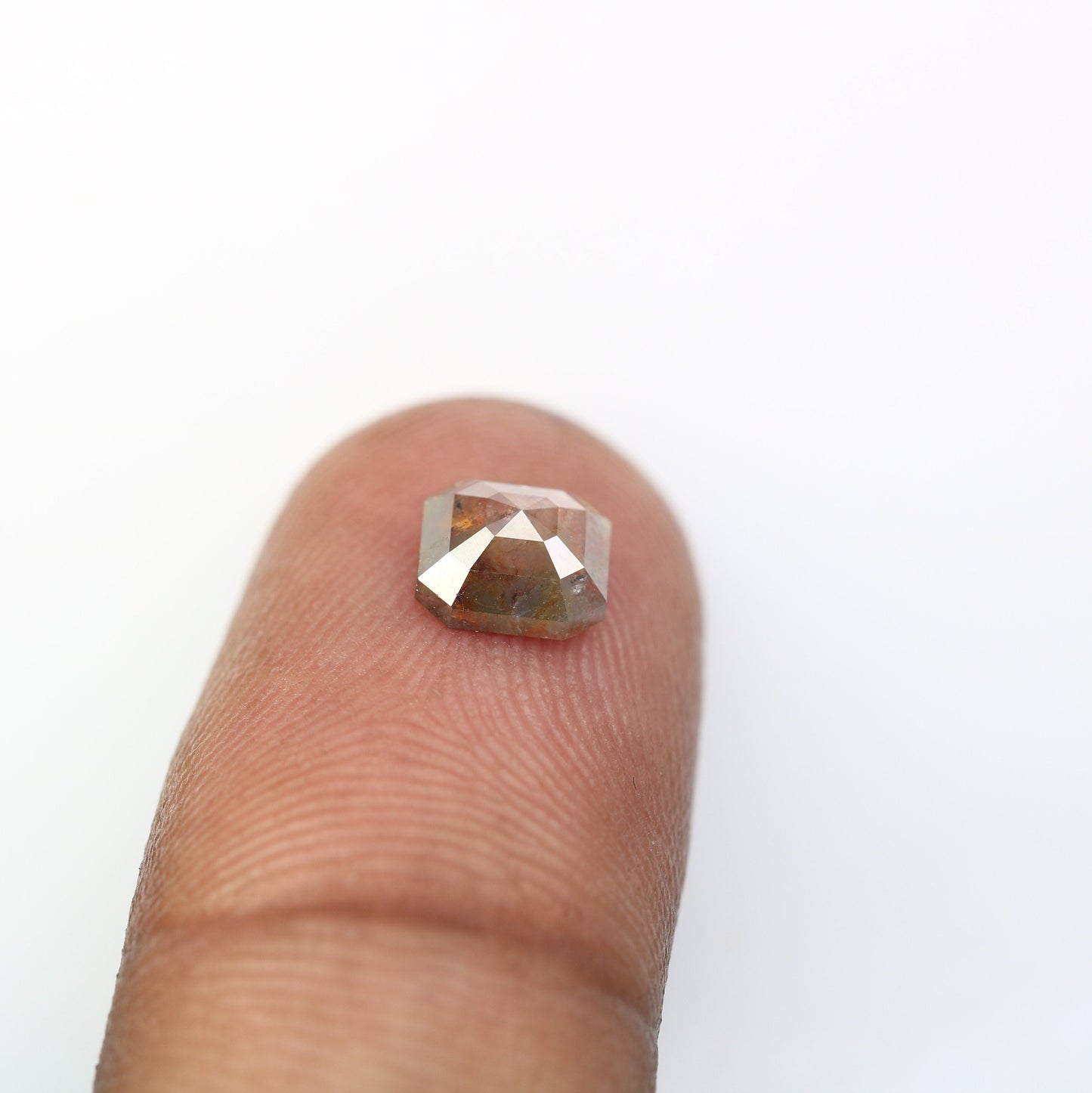 1.19 CT Fancy Salt and Pepper Emerald Shape Diamond - Natural Loose Emerald Cut Diamond - Emerald Engagement Ring - LABORDAY Offer