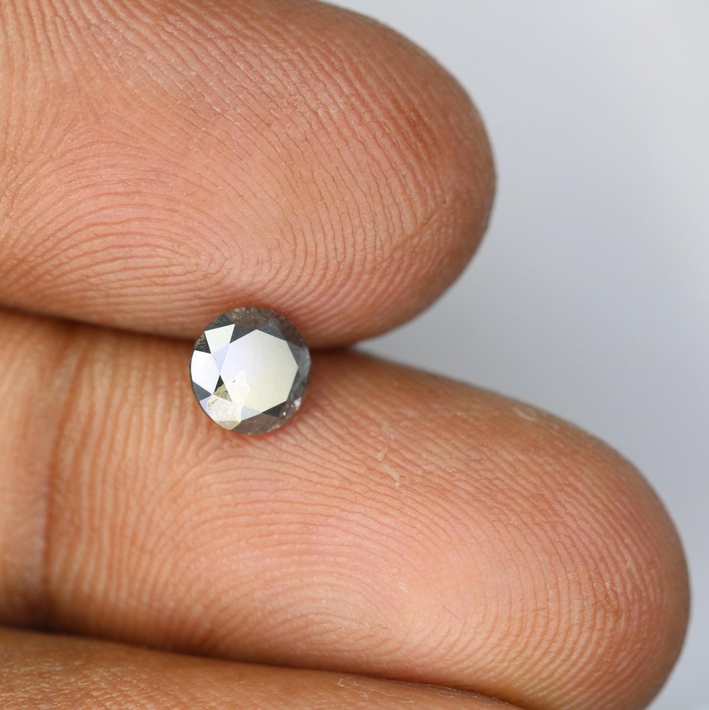 0.76 Carat Natural Salt and Pepper Round Brilliant Cut Galaxy Loose Diamond | Ideal for Rings, Earrings, and Jewelry Making |Wholesale Price