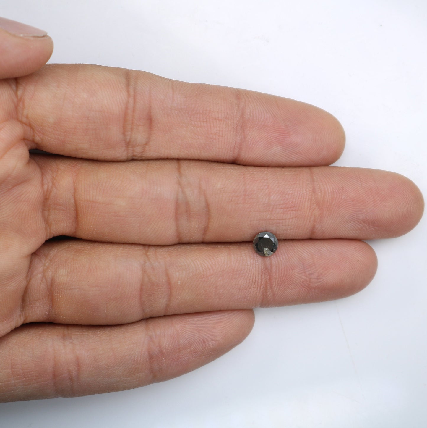 0.76 Carat Natural Salt and Pepper Round Brilliant Cut Galaxy Loose Diamond | Ideal for Rings, Earrings, and Jewelry Making |Wholesale Price