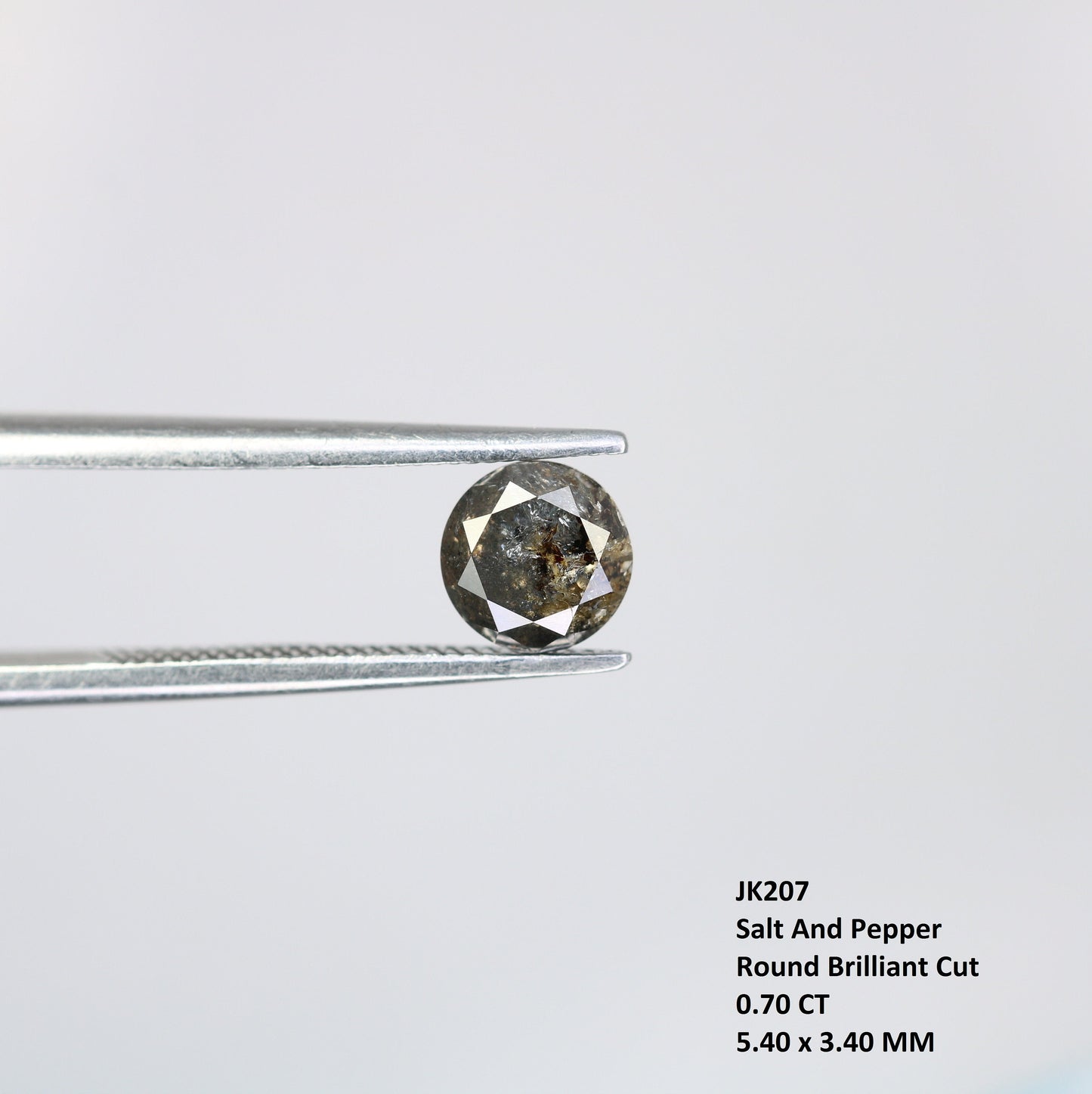 Natural Salt and Pepper Loose Diamond | Round Rose Cut & Brilliant Cut for Jewelry Making | Ideal for Earrings and Pendants |Wholesale Price
