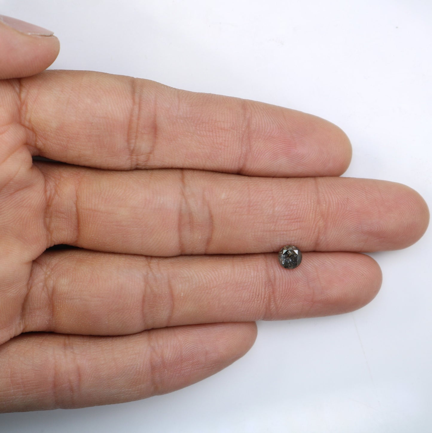 Natural Salt and Pepper Loose Diamond | Round Rose Cut & Brilliant Cut for Jewelry Making | Ideal for Earrings and Pendants |Wholesale Price