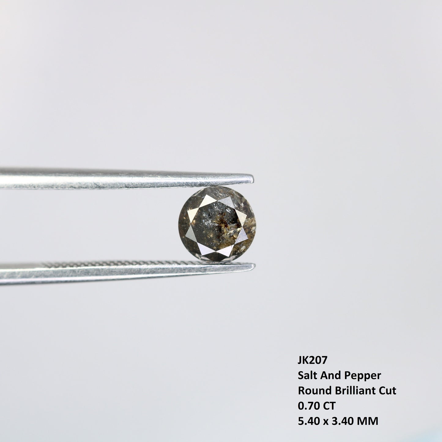 Natural Salt and Pepper Loose Diamond | Round Rose Cut & Brilliant Cut for Jewelry Making | Ideal for Earrings and Pendants |Wholesale Price