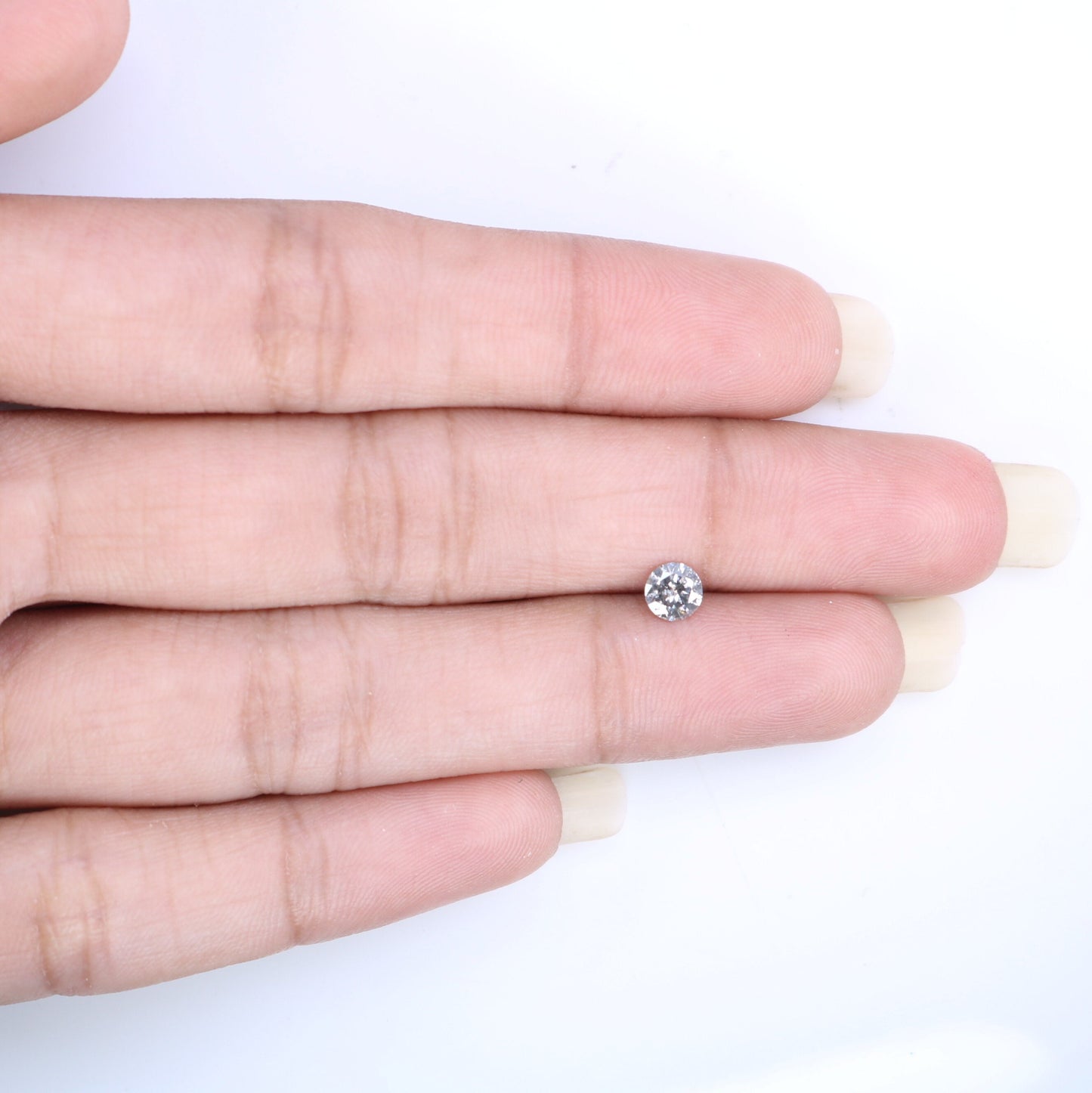 0.35 Carat Salt and Pepper Round Diamond Ring | Perfect for Custom Gold Rings | Unique Engagement or Wedding Jewelry
