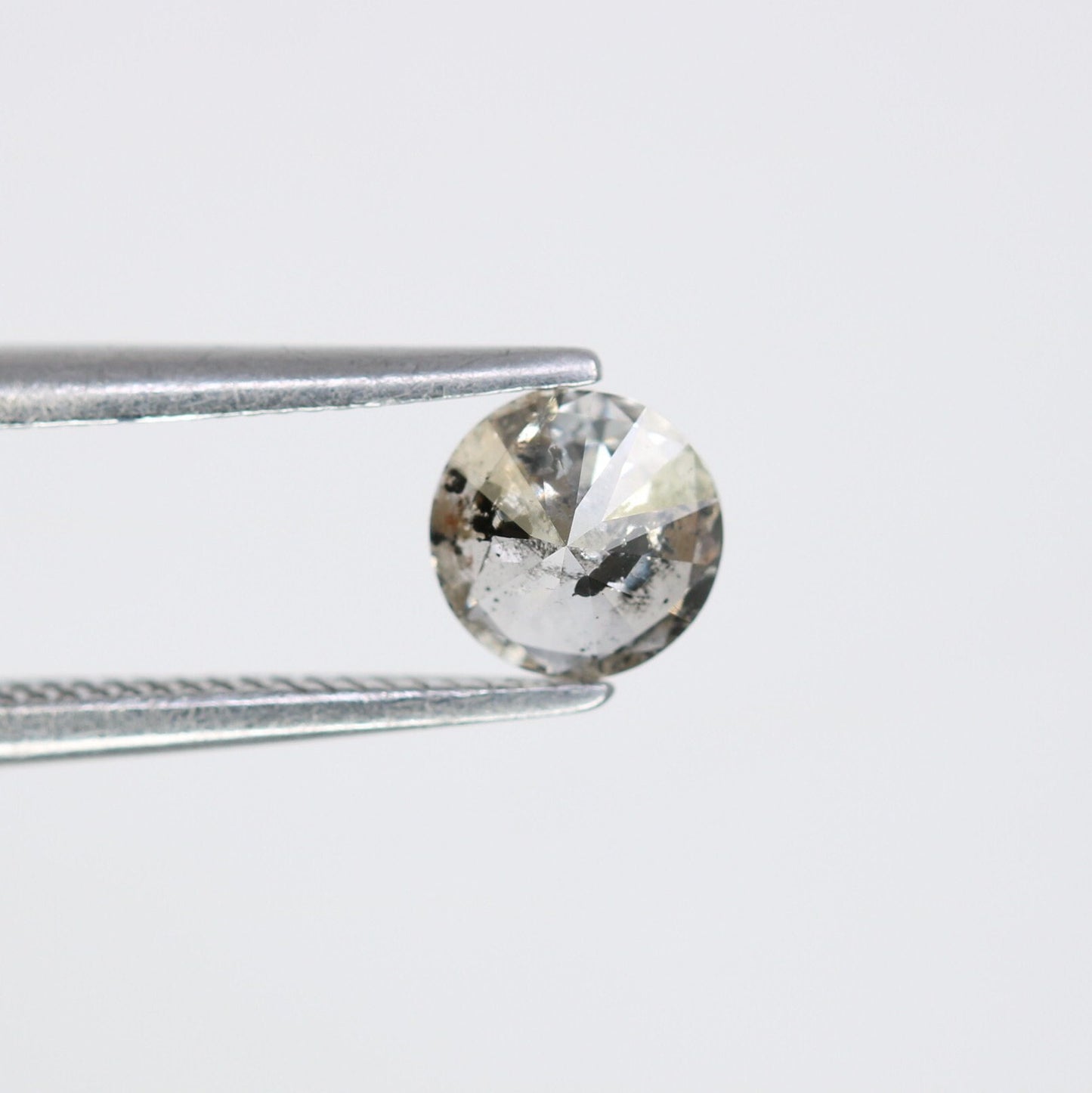 0.40 Carat Salt and Pepper Diamond for Engagement Ring | Perfect for Custom Gold Rings | Unique and Elegant Jewelry