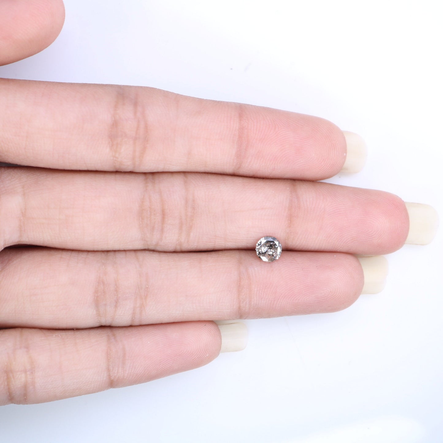 0.40 Carat Salt and Pepper Diamond for Engagement Ring | Perfect for Custom Gold Rings | Unique and Elegant Jewelry