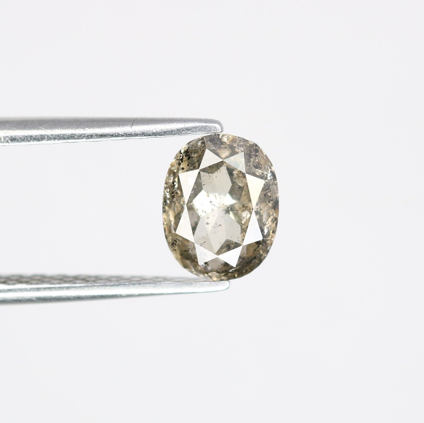 1.20 CT Sparkling Salt and Pepper Oval Diamond Pendant - Stunning for Gold Jewelry & Elegant, Unique Accessory