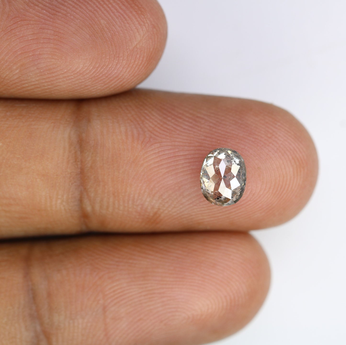 1.20 CT Sparkling Salt and Pepper Oval Diamond Pendant - Stunning for Gold Jewelry & Elegant, Unique Accessory