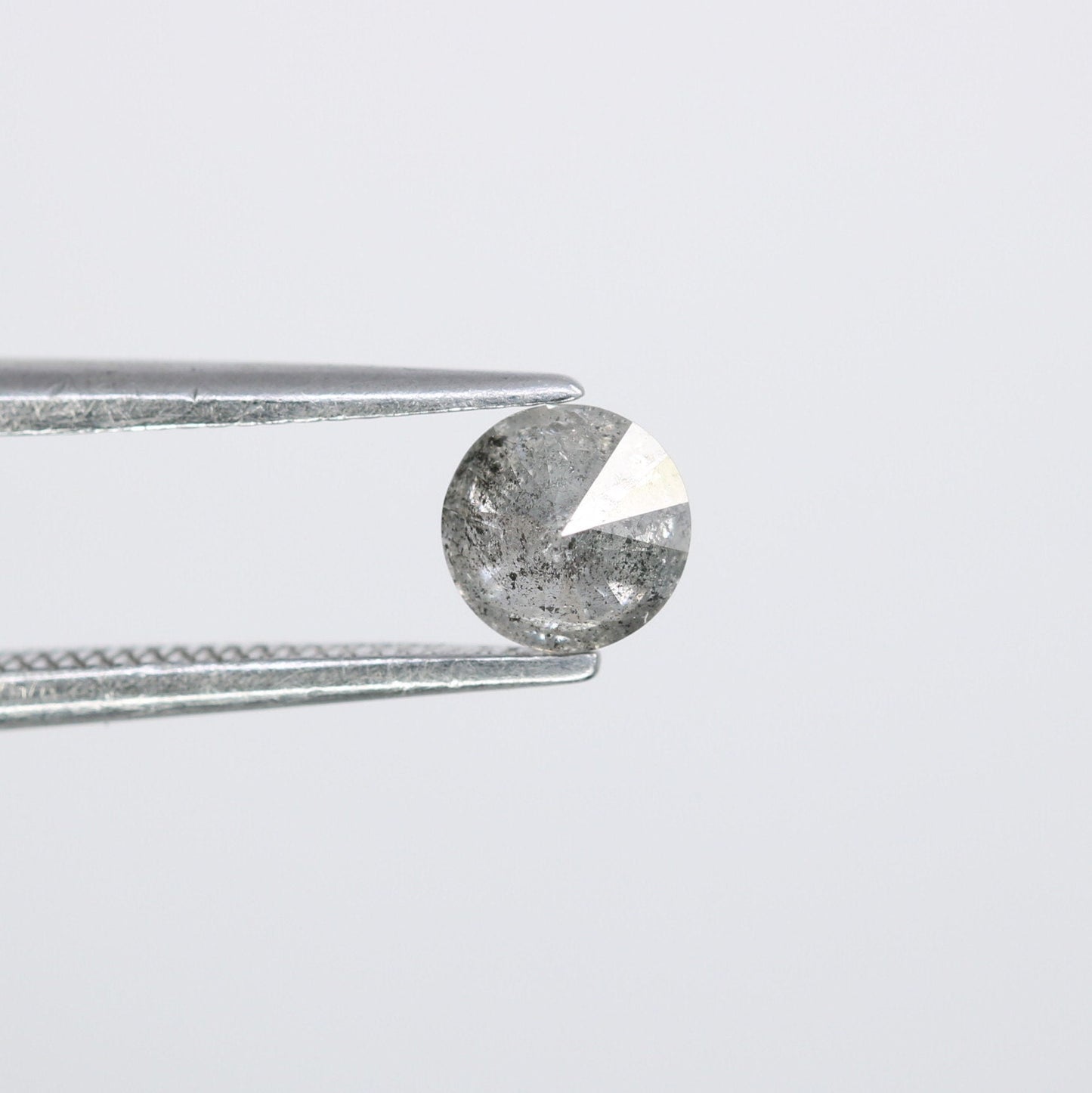 0.47 Carat Round Brilliant Cut Salt and Pepper Diamond | Ideal for Custom Gold Rings | Unique Engagement or Wedding Jewelry