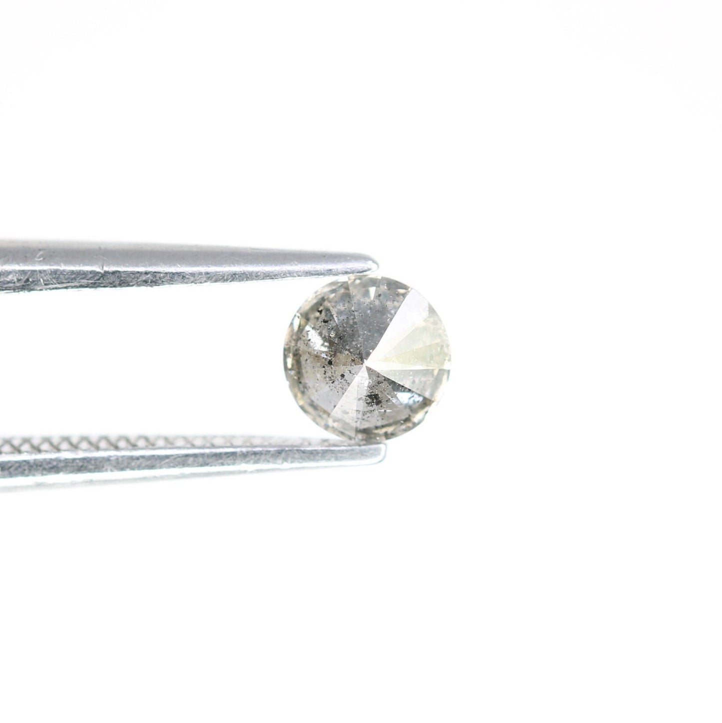 0.37 Carat Round Brilliant Cut Salt and Pepper Diamond | Perfect for Custom Gold Rings | Unique Engagement or Wedding Jewelry