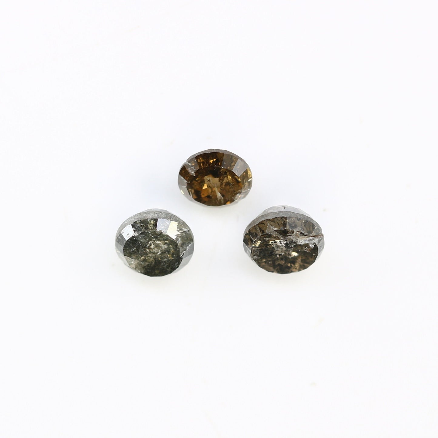 1.17 CT Rose Cut Salt and Pepper Natural Brown Real Loose Diamonds For Wedding RingFor Gold Ring Diamonds