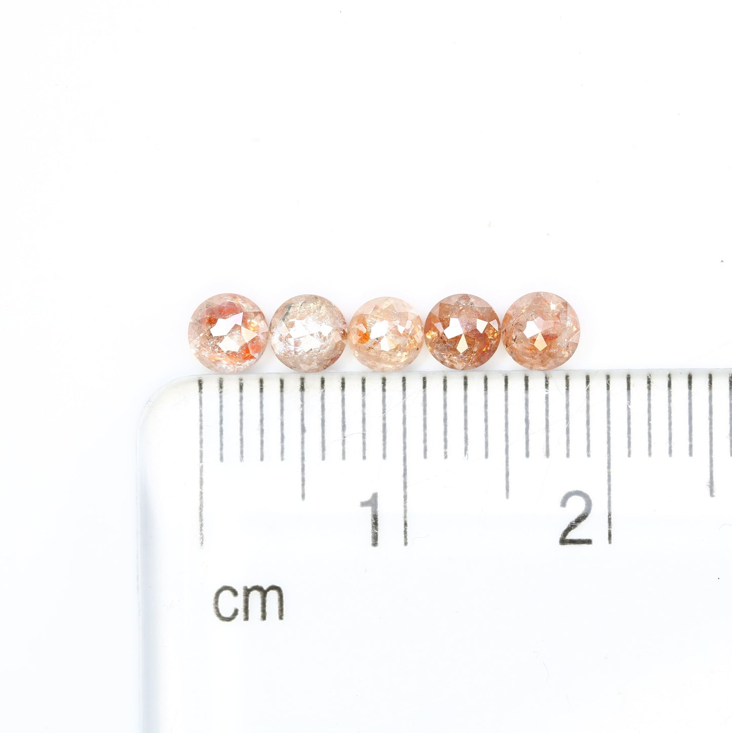 1.54 CT Peach Rose Cut Round Real Loose Diamonds For Promise Ring ll Gift For Girlfriend ll Gift For Her ll Gift For Best Friend Diamonds