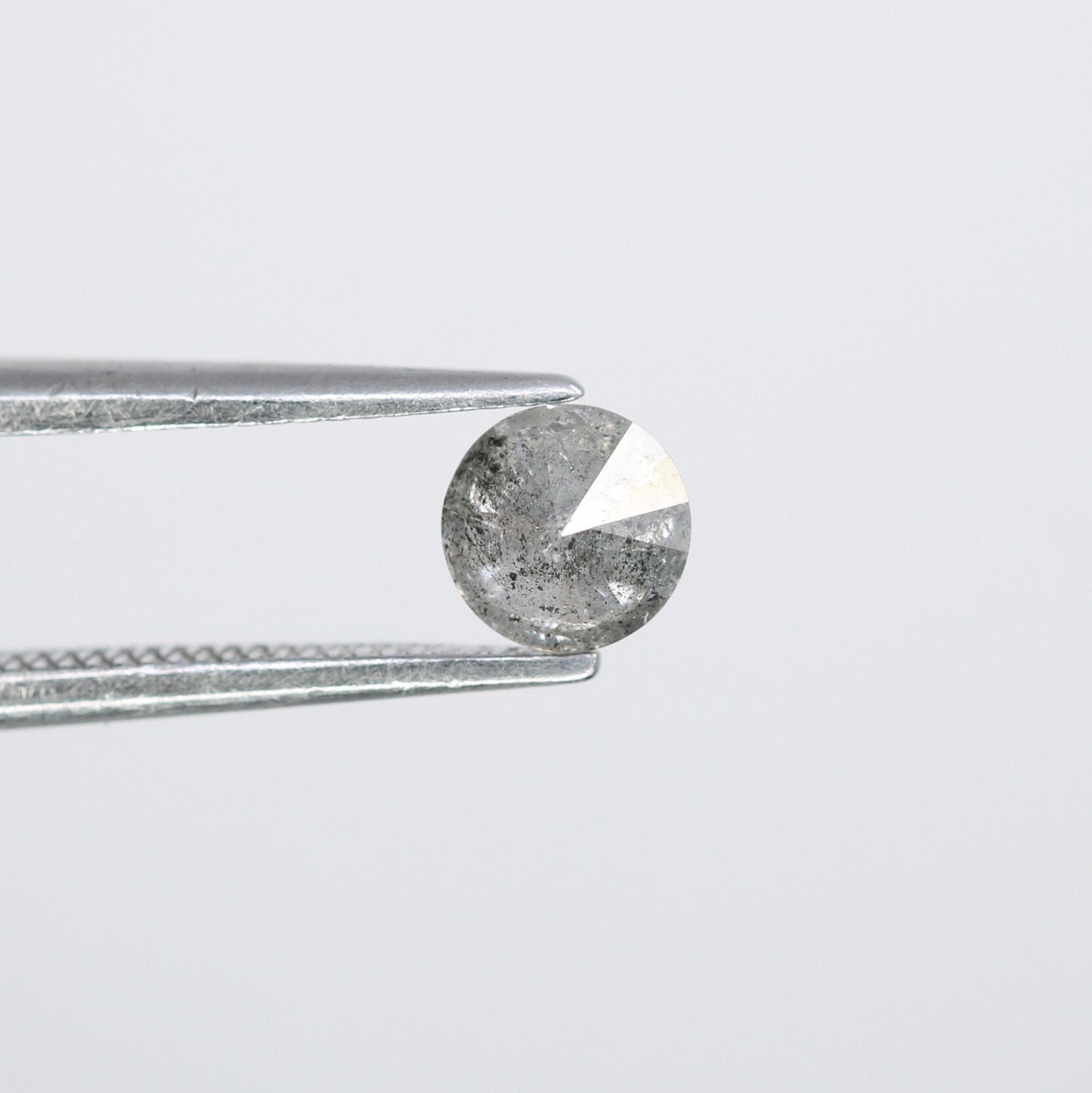 0.47 Carat Round Brilliant Cut Salt and Pepper Diamond | Ideal for Custom Gold Rings | Unique Engagement or Wedding Jewelry