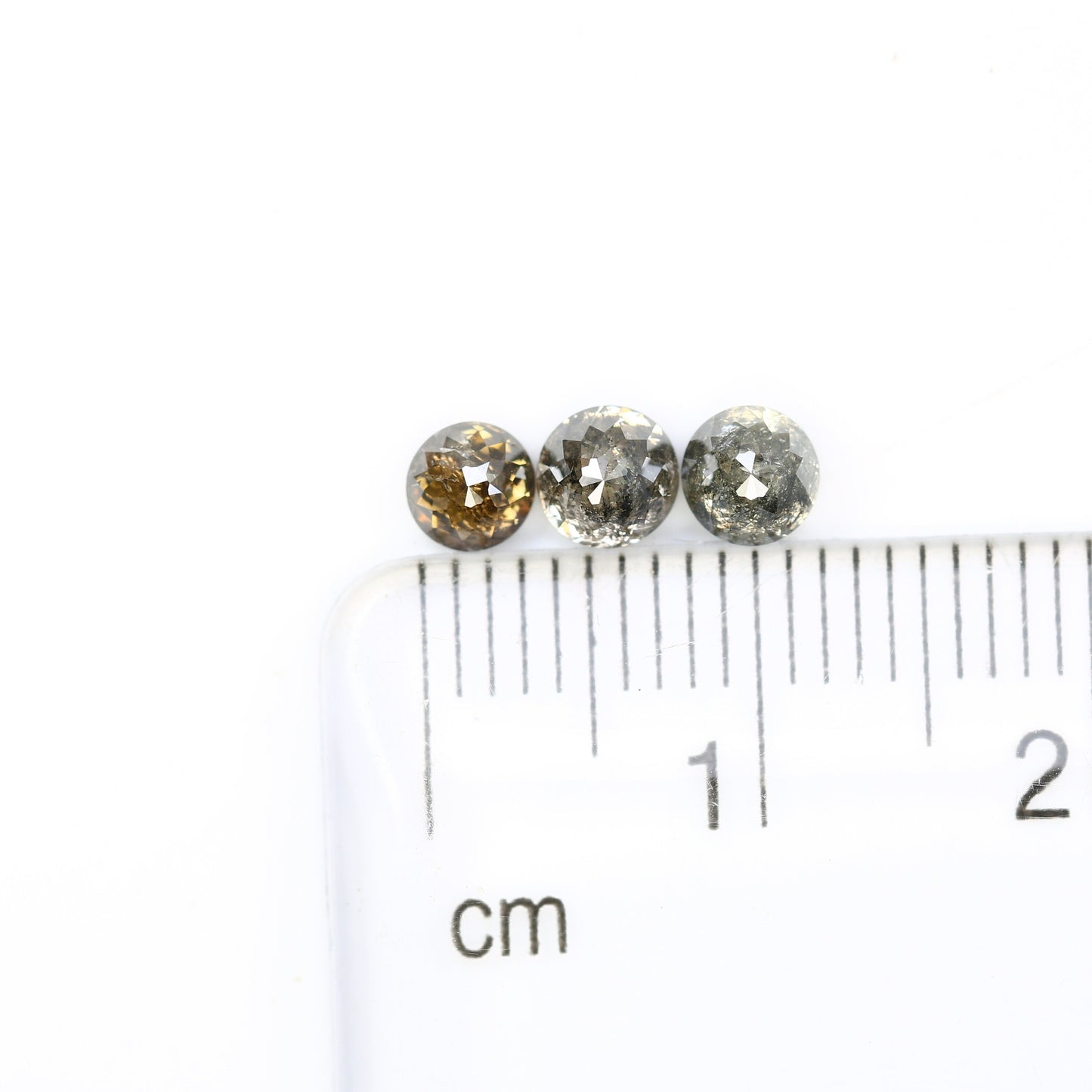 1.17 CT Rose Cut Salt and Pepper Natural Brown Real Loose Diamonds For Wedding RingFor Gold Ring Diamonds