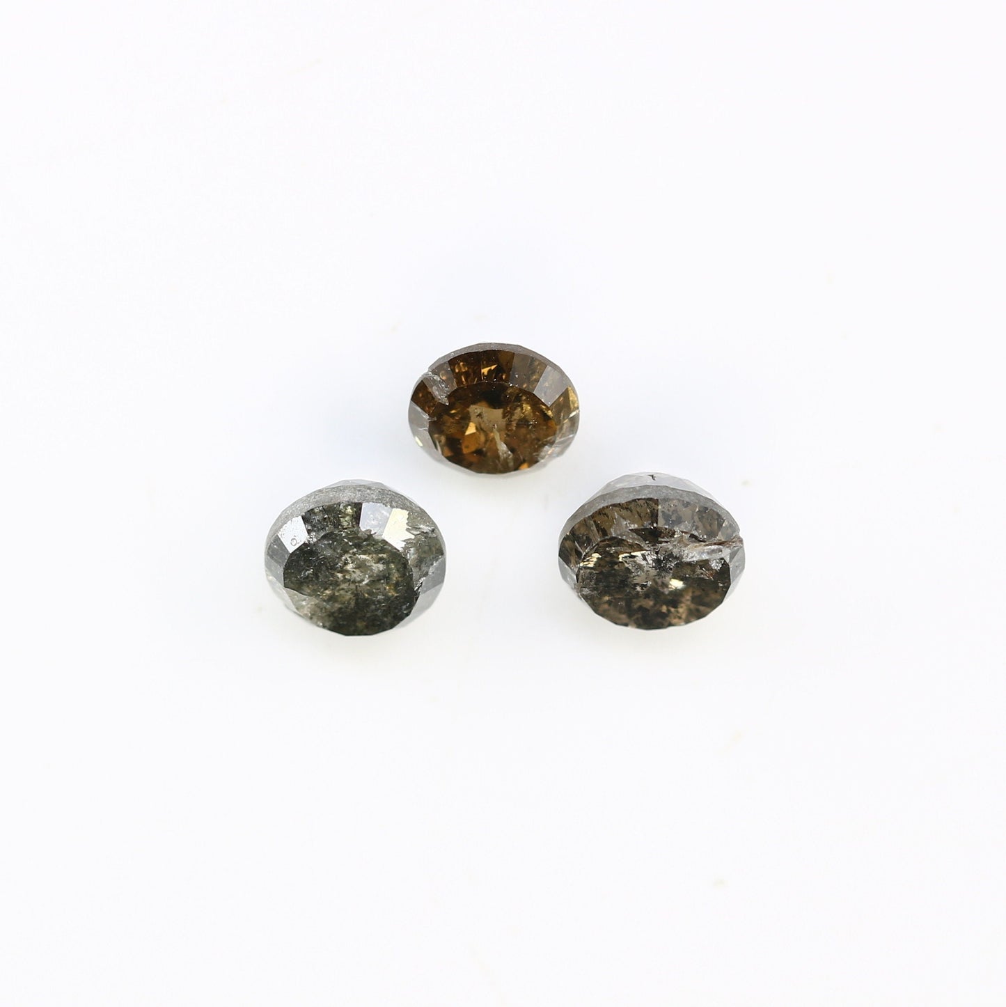 1.17 CT Rose Cut Salt and Pepper Natural Brown Real Loose Diamonds For Wedding RingFor Gold Ring Diamonds