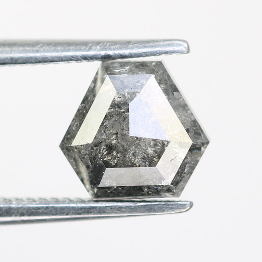 0.92 CT Salt and Pepper Natural Loose Diamond, Triangle Cut for Handmade Necklace Pendant, Diamond Bracelet Engagement Gold Ring For Women