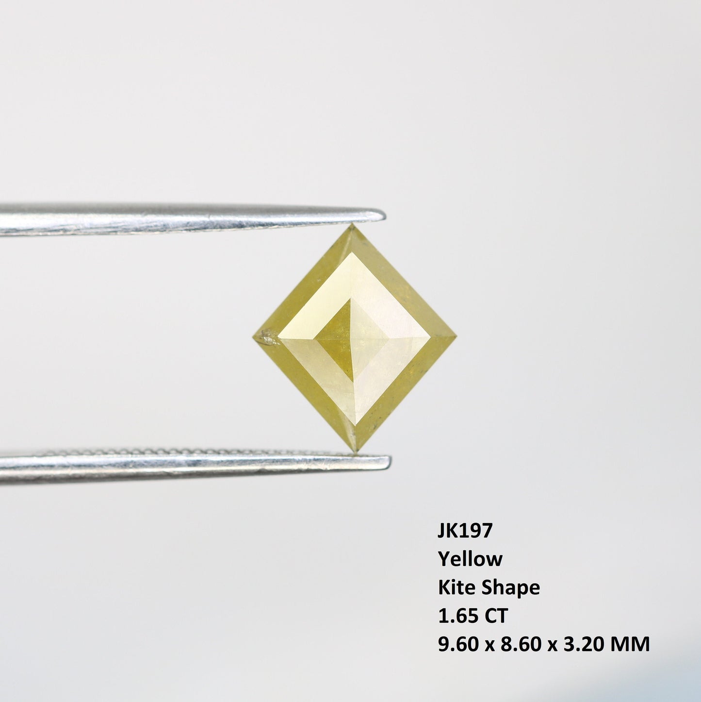 1.65 CT Kite shape Natural Loose Diamond -Kite Shape Salt and Pepper Diamond - For Salt Pepper Diamond Ring - Sale Offer- Unique Gift