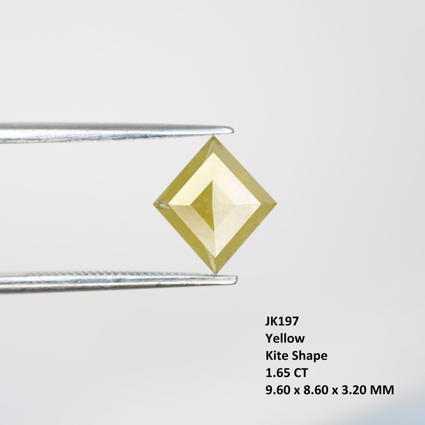 1.65 CT Kite shape Natural Loose Diamond -Kite Shape Salt and Pepper Diamond - For Salt Pepper Diamond Ring - Sale Offer- Unique Gift