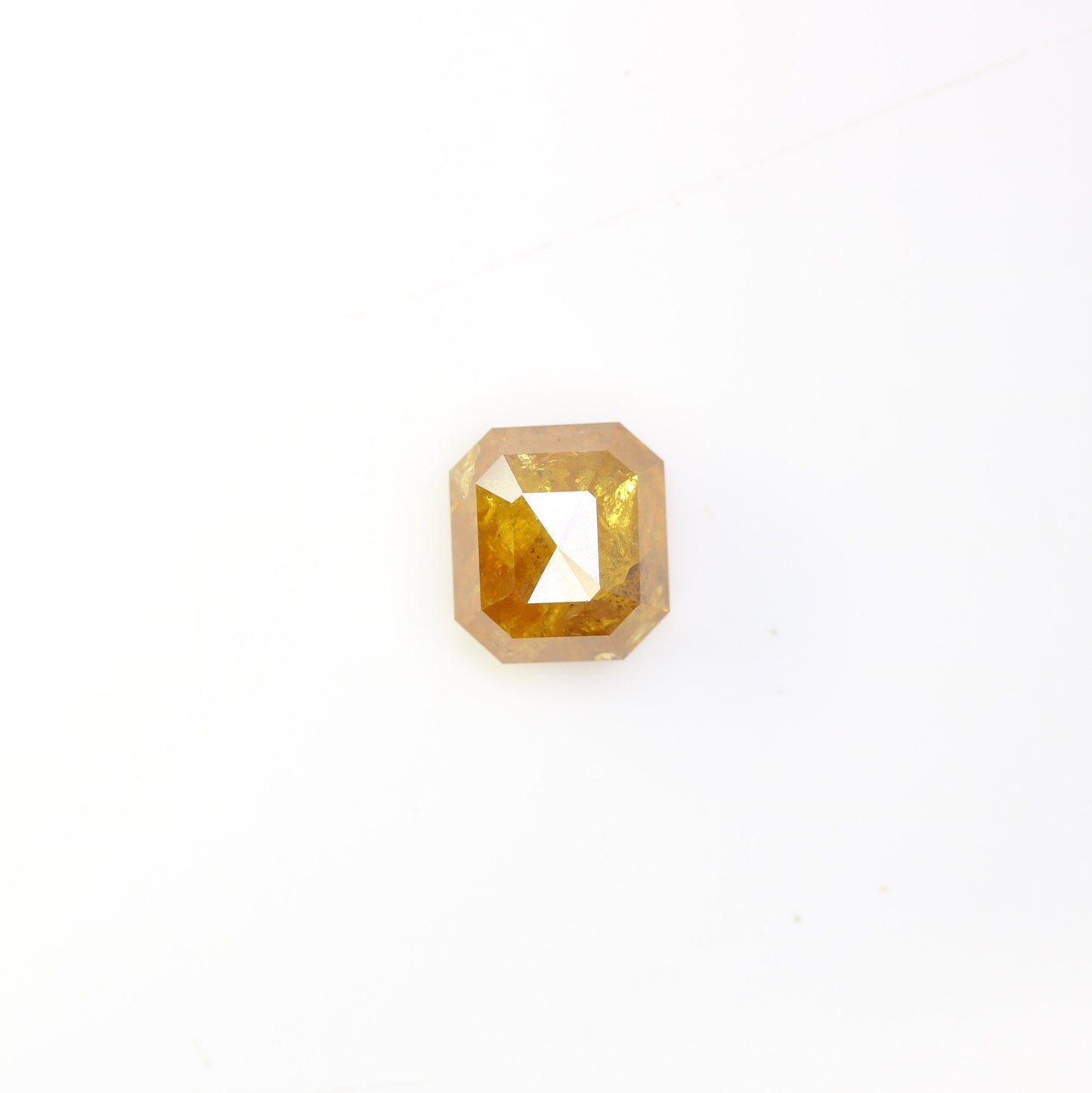 2.61 CT Fancy Yellow Salt and Pepper Emerald Shape Diamond - Natural Loose Emerald Cut Diamond - Emerald Engagement Ring - LABORDAY Offer