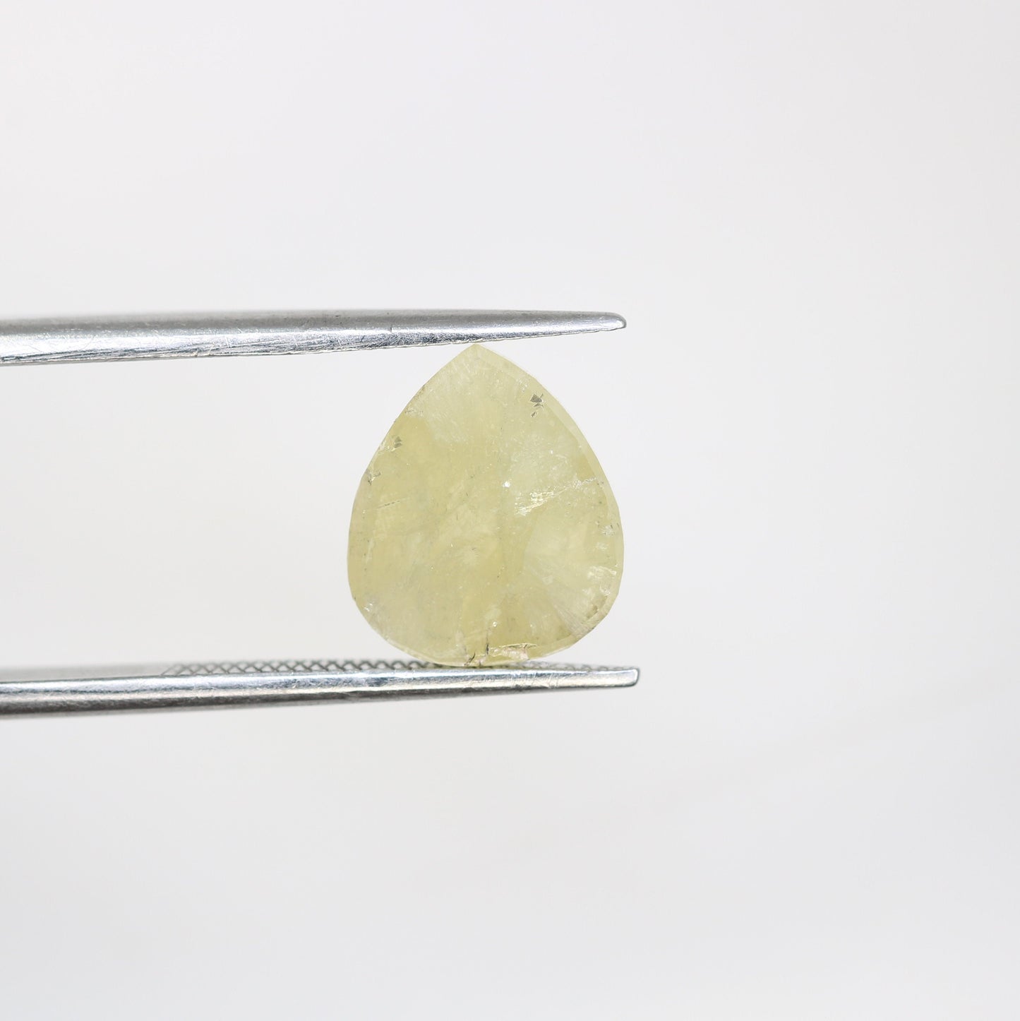 3.11 CT Light Green Pear Cut Diamond for Engagement Ring | Unique Loose Diamond for Gold Ring | Rare Colored Gemstone
