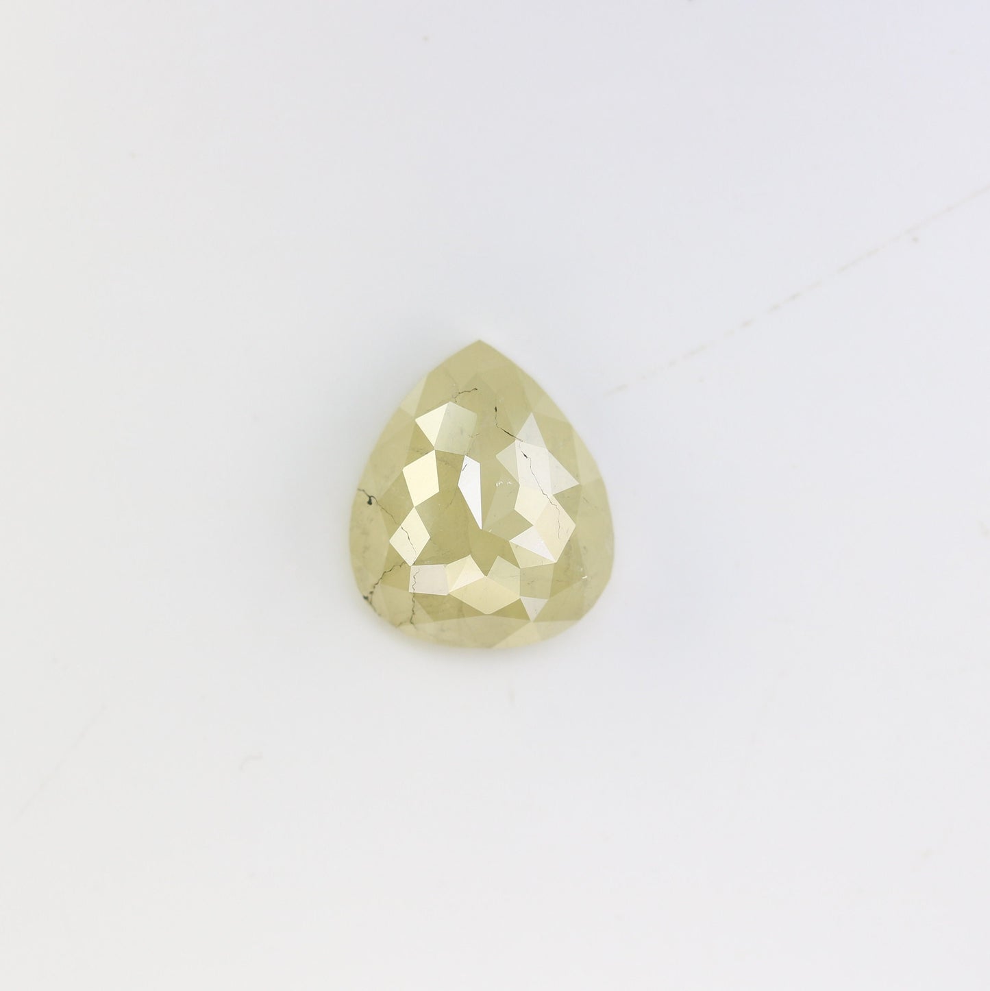 3.11 CT Light Green Pear Cut Diamond for Engagement Ring | Unique Loose Diamond for Gold Ring | Rare Colored Gemstone