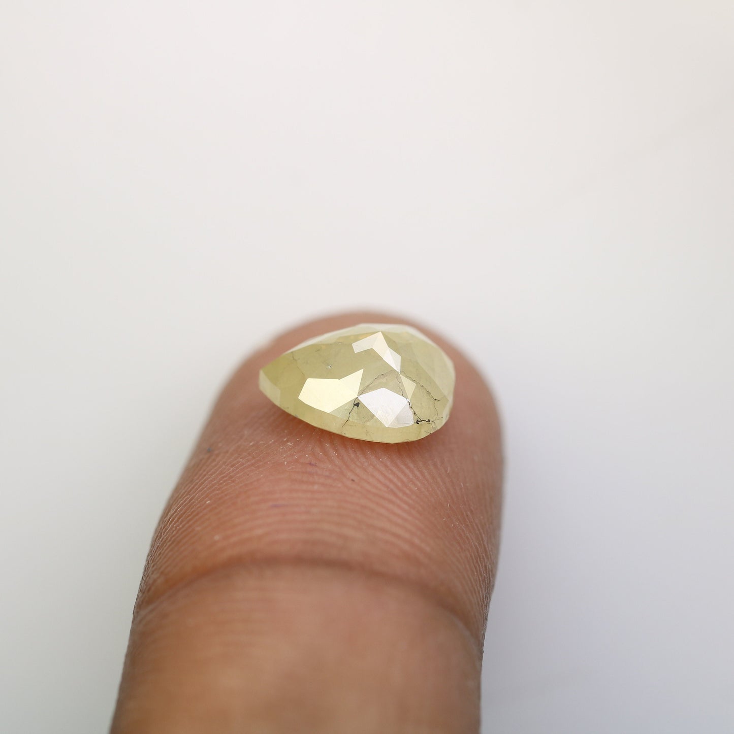 3.11 CT Light Green Pear Cut Diamond for Engagement Ring | Unique Loose Diamond for Gold Ring | Rare Colored Gemstone