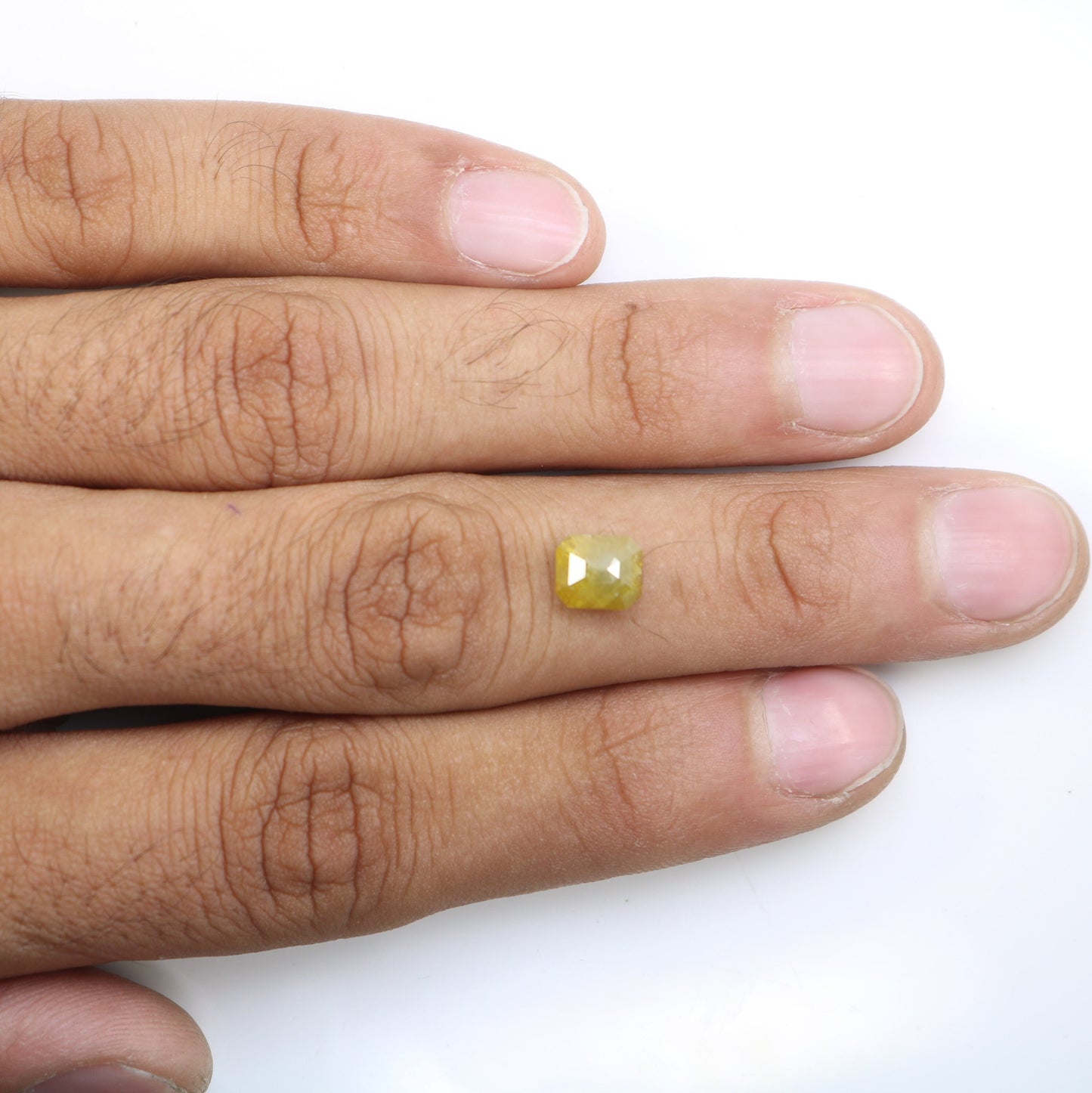 2.21 CT Fancy Yellow Salt and Pepper Emerald Shape Diamond - Natural Loose Emerald Cut Diamond - Emerald Engagement Ring - LABORDAY Offer