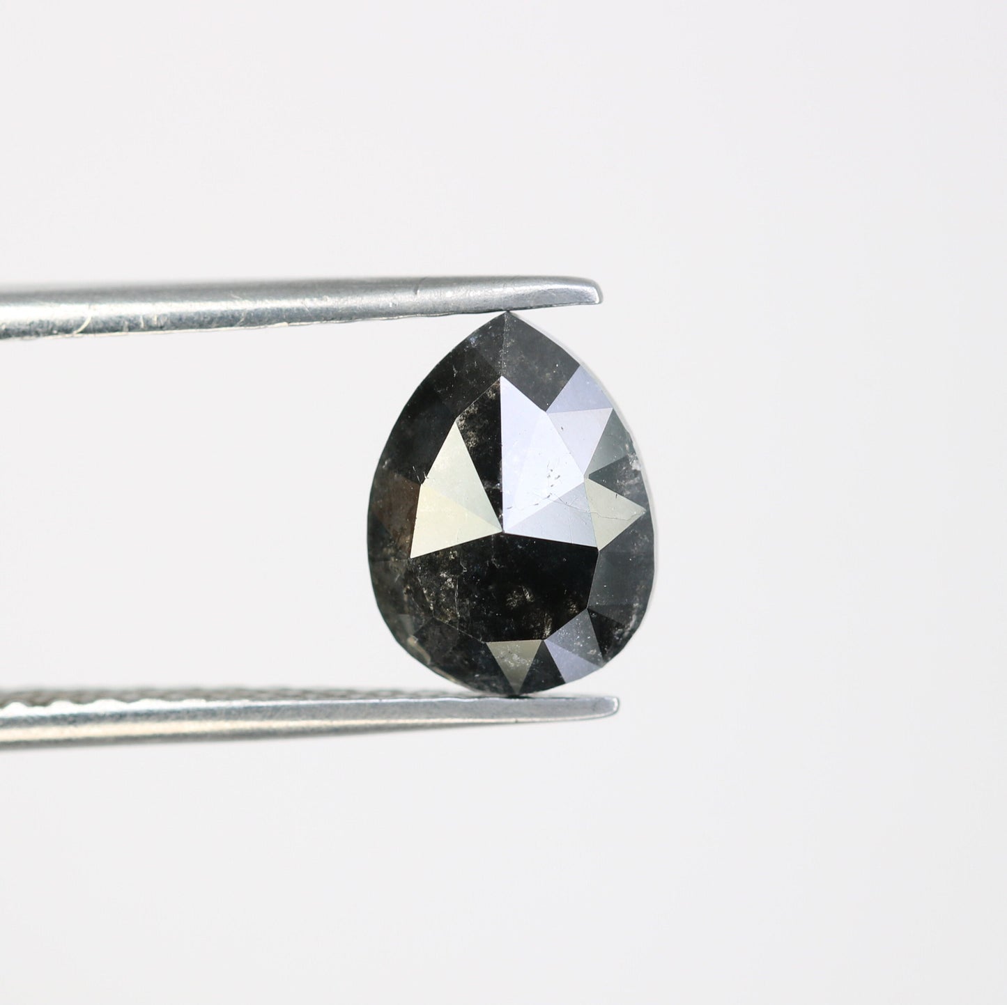 1.96 CT Salt and Pepper Pear Shape Diamond For Wedding Jewelry | Gift For Wife | Gift For Husband | Birthday Gift | Christmas Gift Diamonds