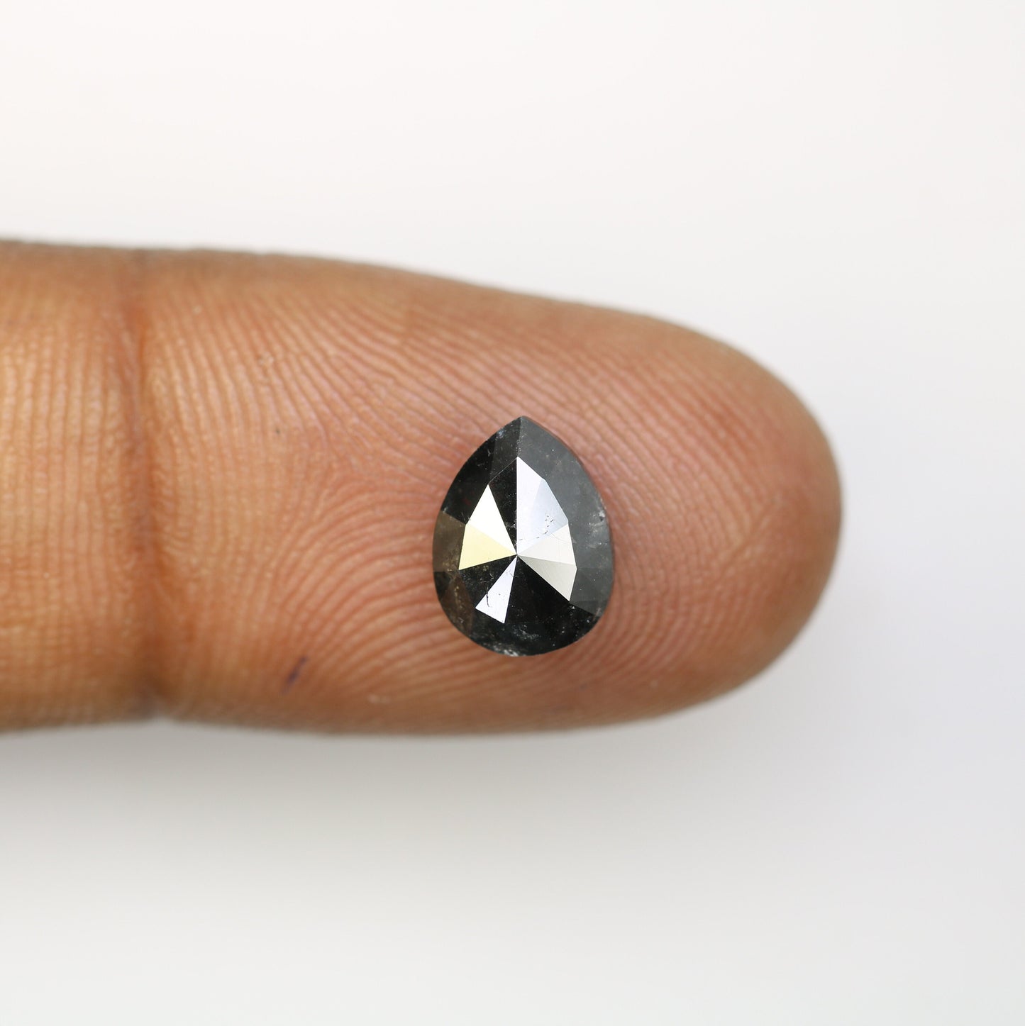 1.96 CT Salt and Pepper Pear Shape Diamond For Wedding Jewelry | Gift For Wife | Gift For Husband | Birthday Gift | Christmas Gift Diamonds