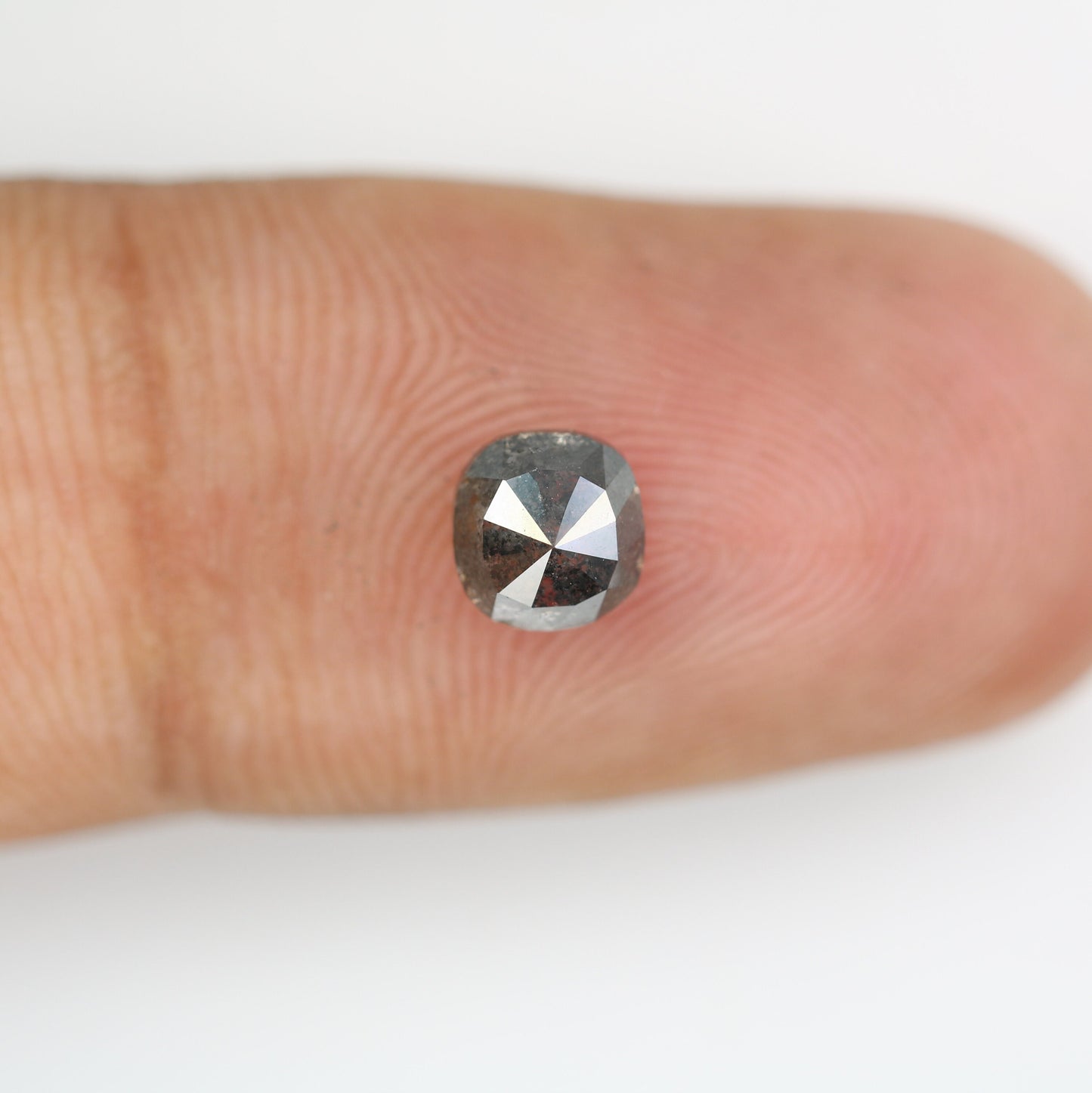 1.13 CT Rustic Salt and Pepper Cushion Cut Loose Diamond | Perfect for Wedding Jewelry | Engagement Ring or Pendant