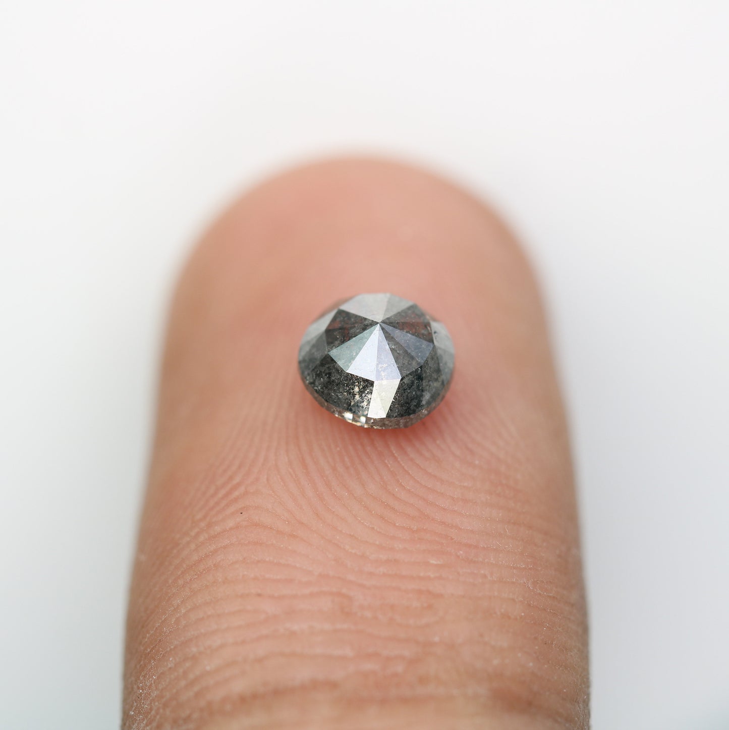 1.10 CT Salt and Pepper Cushion Cut Diamond | Halo Setting Engagement Ring | Stunning Cushion Pendant | Ideal Anniversary Gift