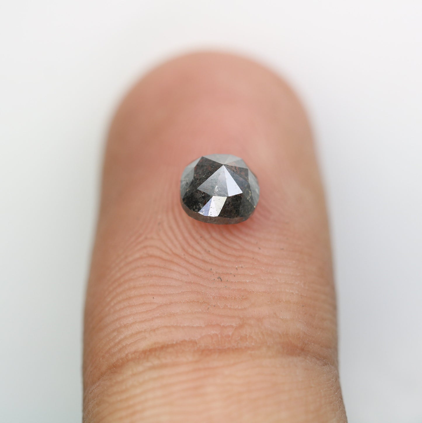 1.13 CT Rustic Salt and Pepper Cushion Cut Loose Diamond | Perfect for Wedding Jewelry | Engagement Ring or Pendant