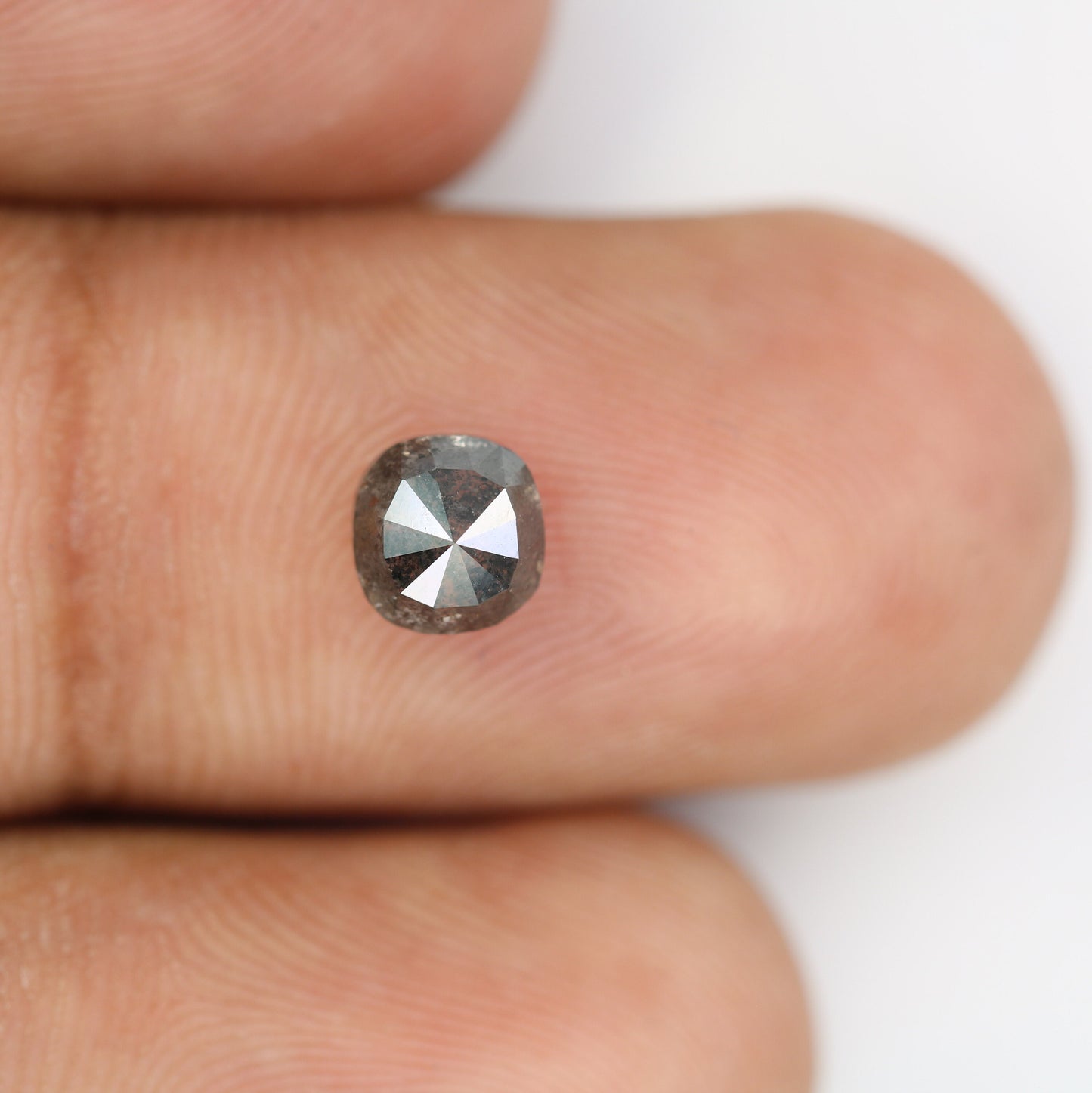 1.13 CT Rustic Salt and Pepper Cushion Cut Loose Diamond | Perfect for Wedding Jewelry | Engagement Ring or Pendant