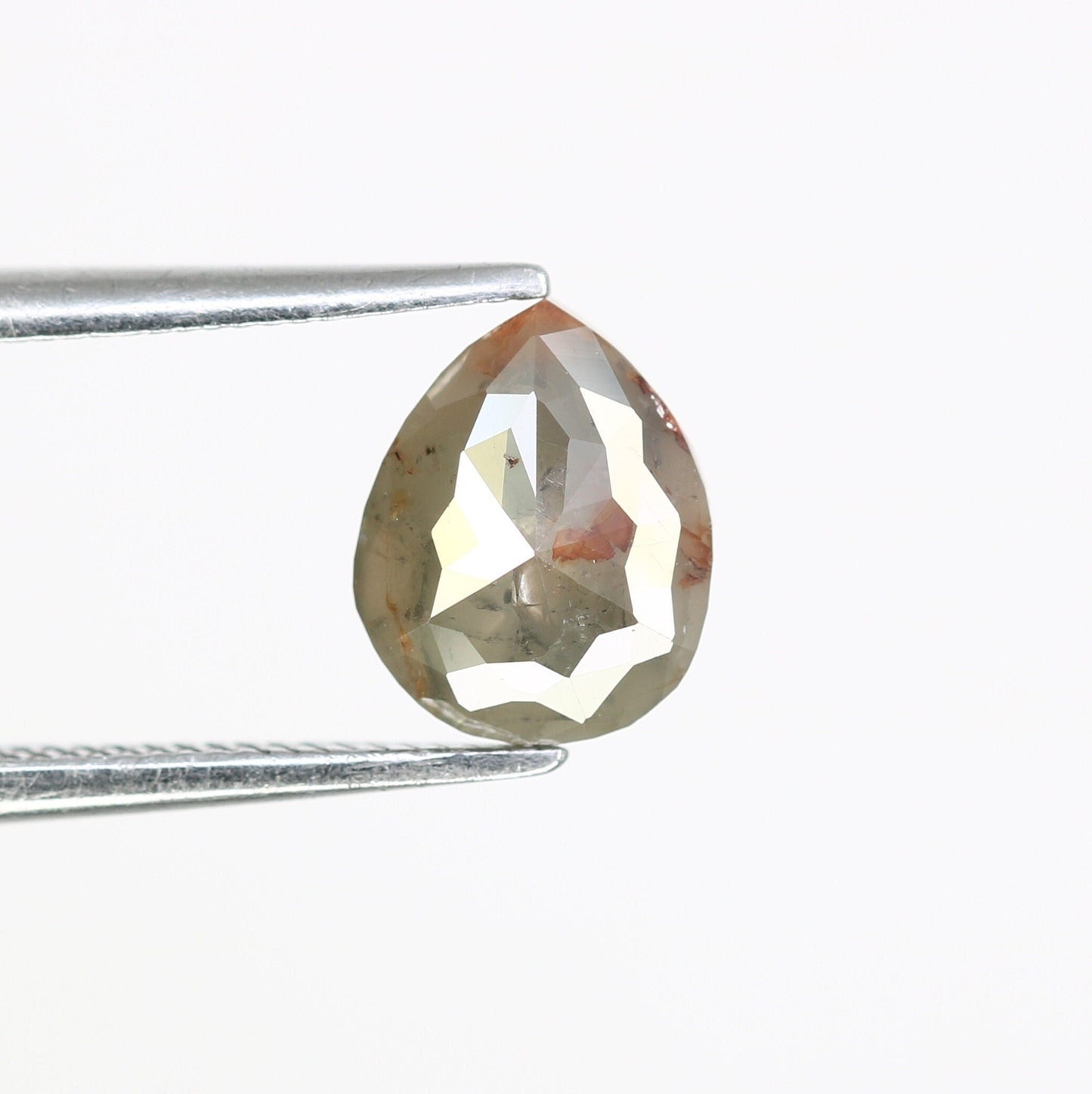 1.14 CT Pear Shape Grey Diamond | Unique Proposal Ring | Elegant Gold Engagement Ring | Natural Diamond Jewelry