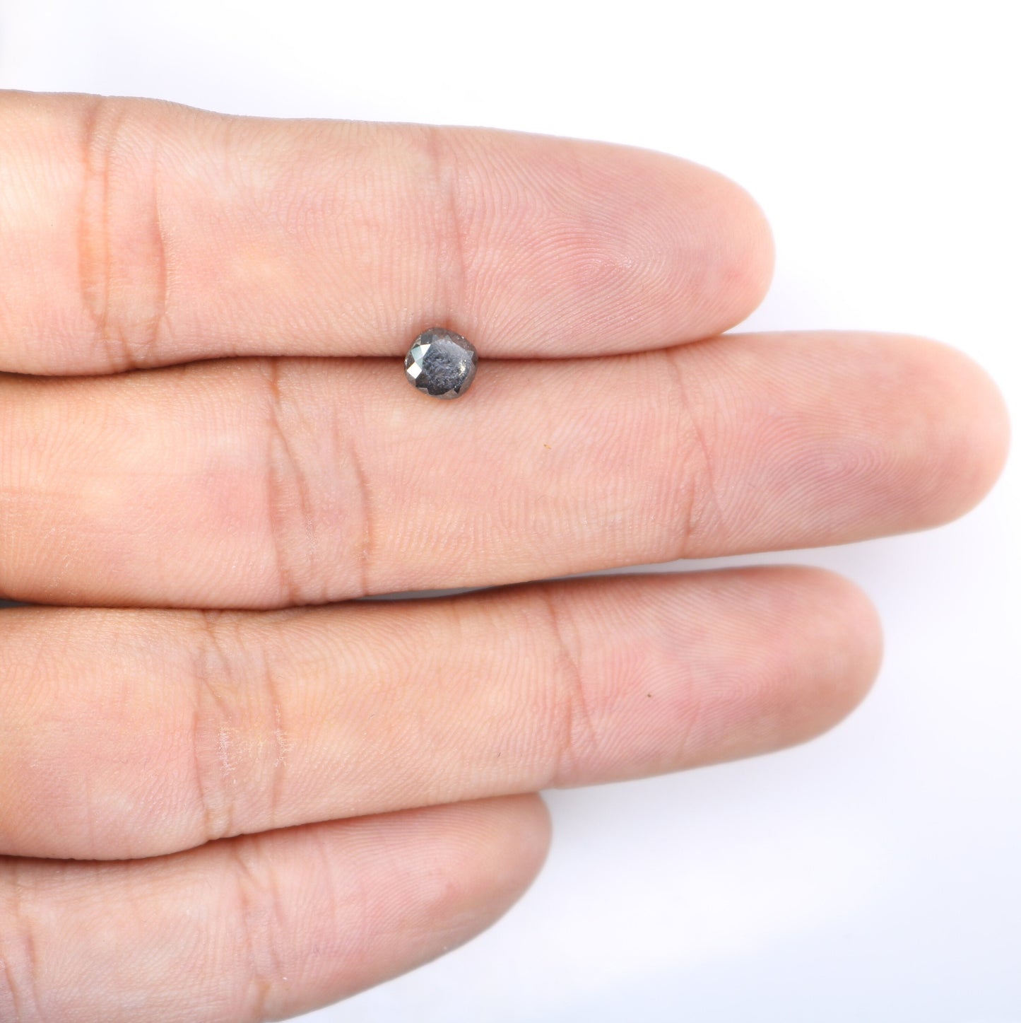 1.13 CT Rustic Salt and Pepper Cushion Cut Loose Diamond | Perfect for Wedding Jewelry | Engagement Ring or Pendant