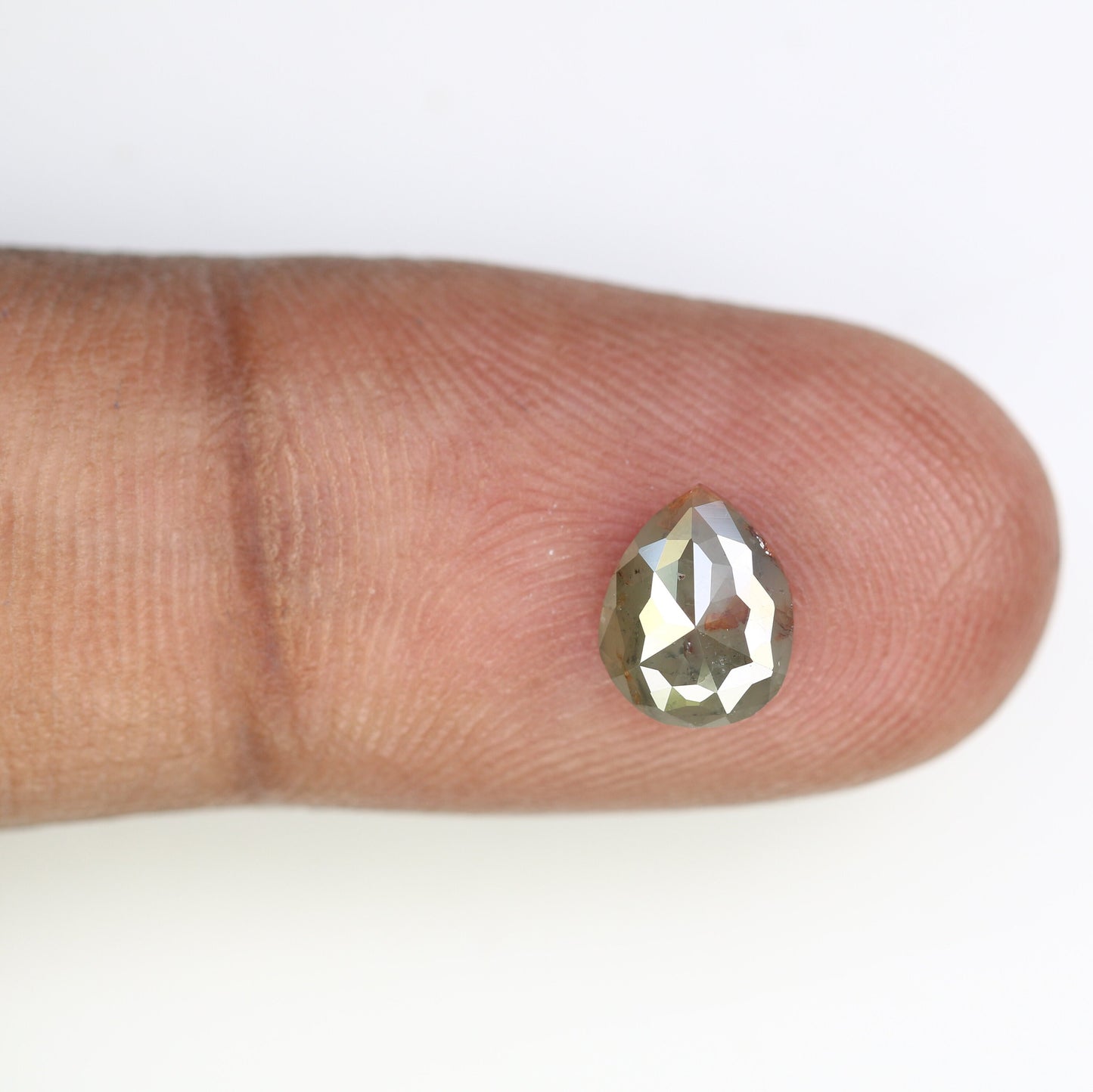1.14 CT Pear Shape Grey Diamond | Unique Proposal Ring | Elegant Gold Engagement Ring | Natural Diamond Jewelry