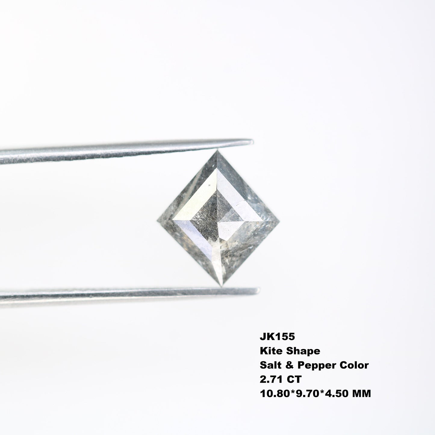 2.71 CT Kite shape Natural Loose Diamond -Kite Shape Salt and Pepper Diamond - For Salt Pepper Diamond Ring - Sale Offer- Unique Gift