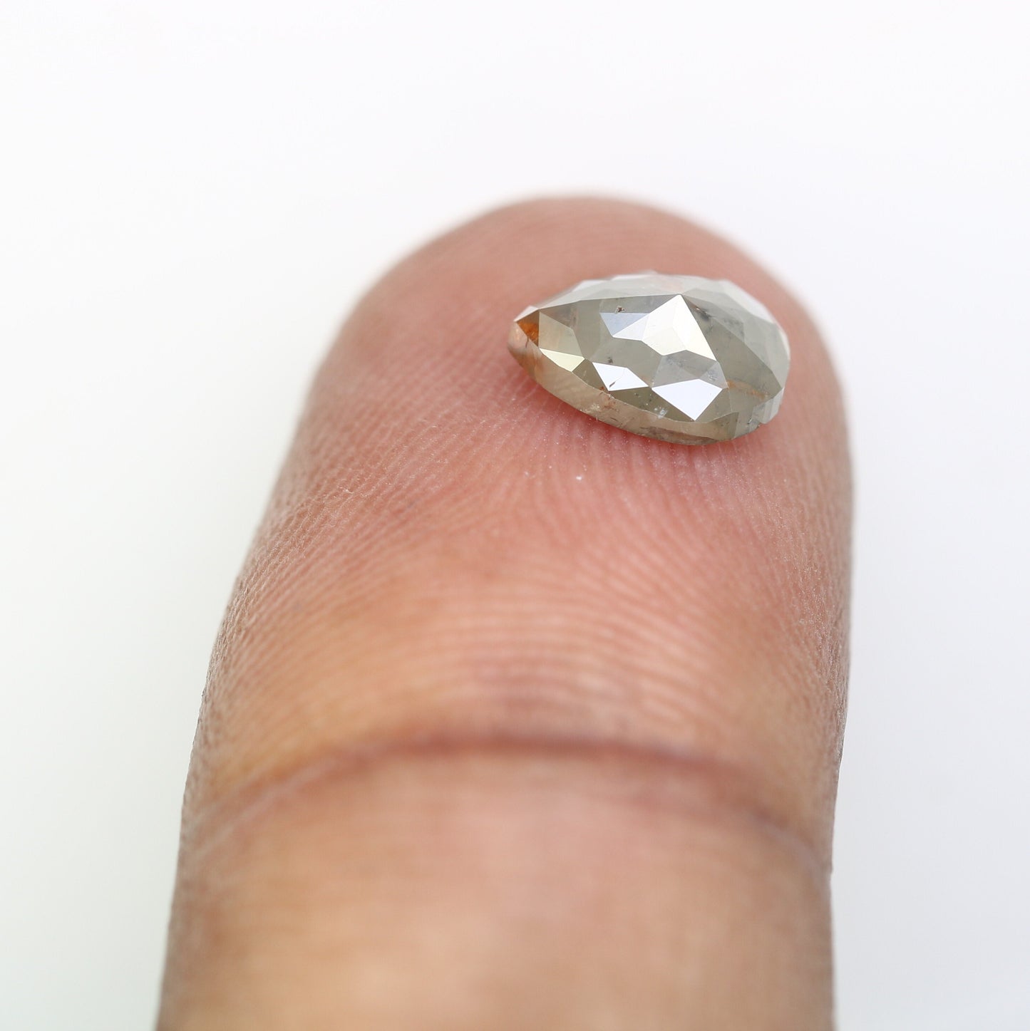 1.14 CT Pear Shape Grey Diamond | Unique Proposal Ring | Elegant Gold Engagement Ring | Natural Diamond Jewelry