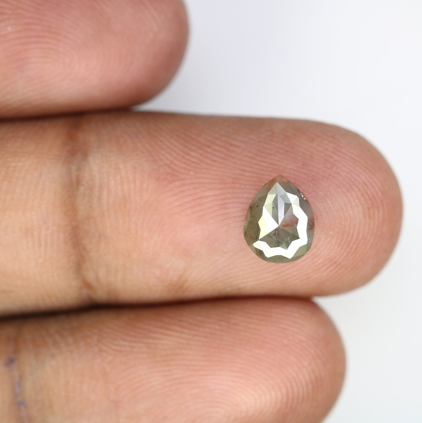 1.14 CT Pear Shape Grey Diamond | Unique Proposal Ring | Elegant Gold Engagement Ring | Natural Diamond Jewelry