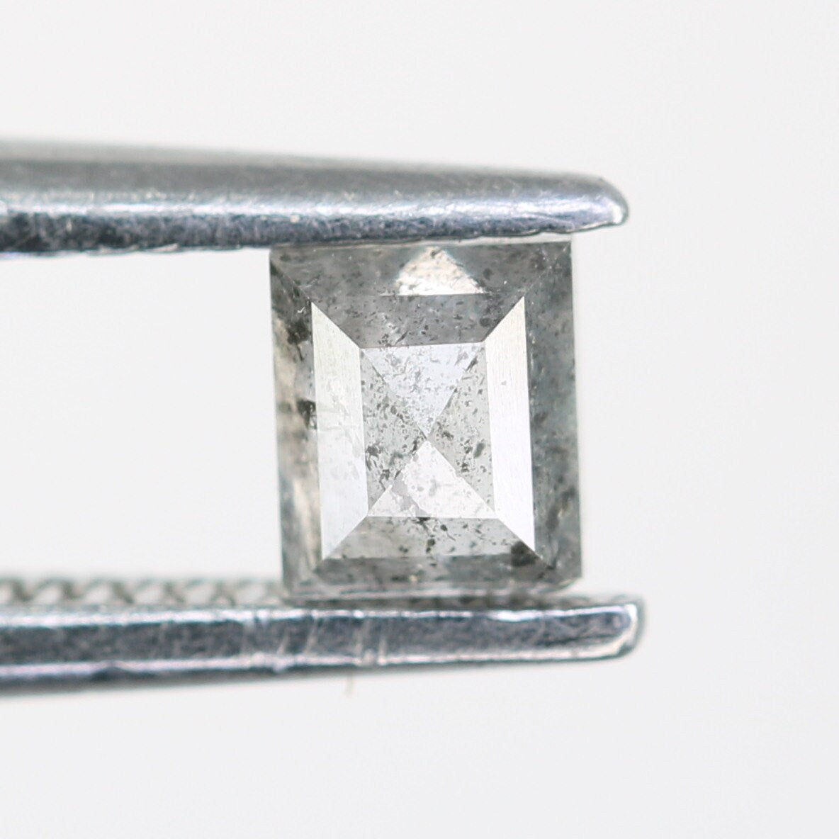 0.26 CT Salt and Pepper Natural Loose Diamond, Baguette Cut For handmade necklace pendant, diamond bracelet Wedding & Engagement Gold Ring