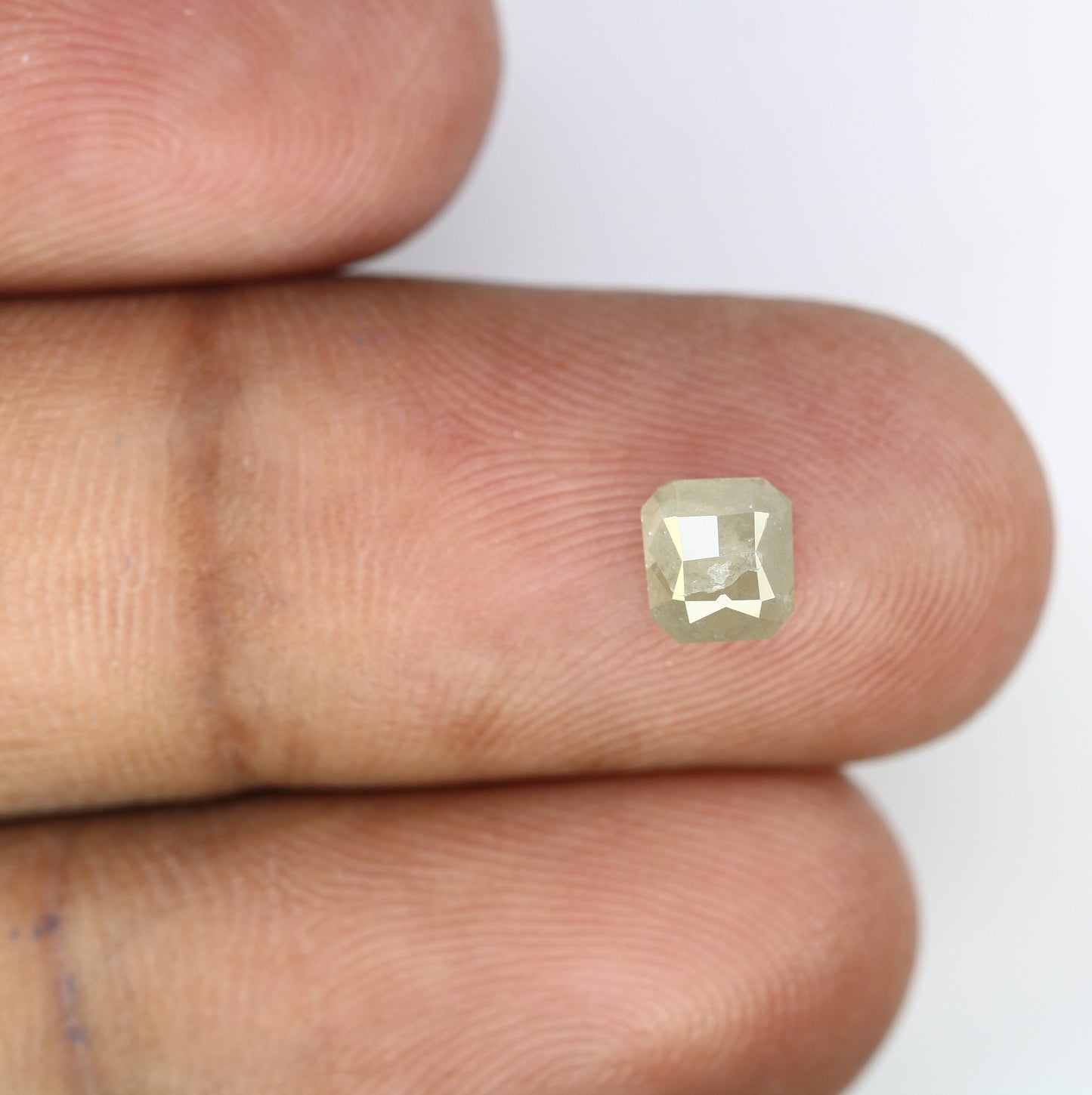 0.94 CT Salt and Pepper Emerald Shape Diamond - Natural Loose Emerald Cut Diamond - Perfect for Emerald Engagement Ring - Jewelry Design