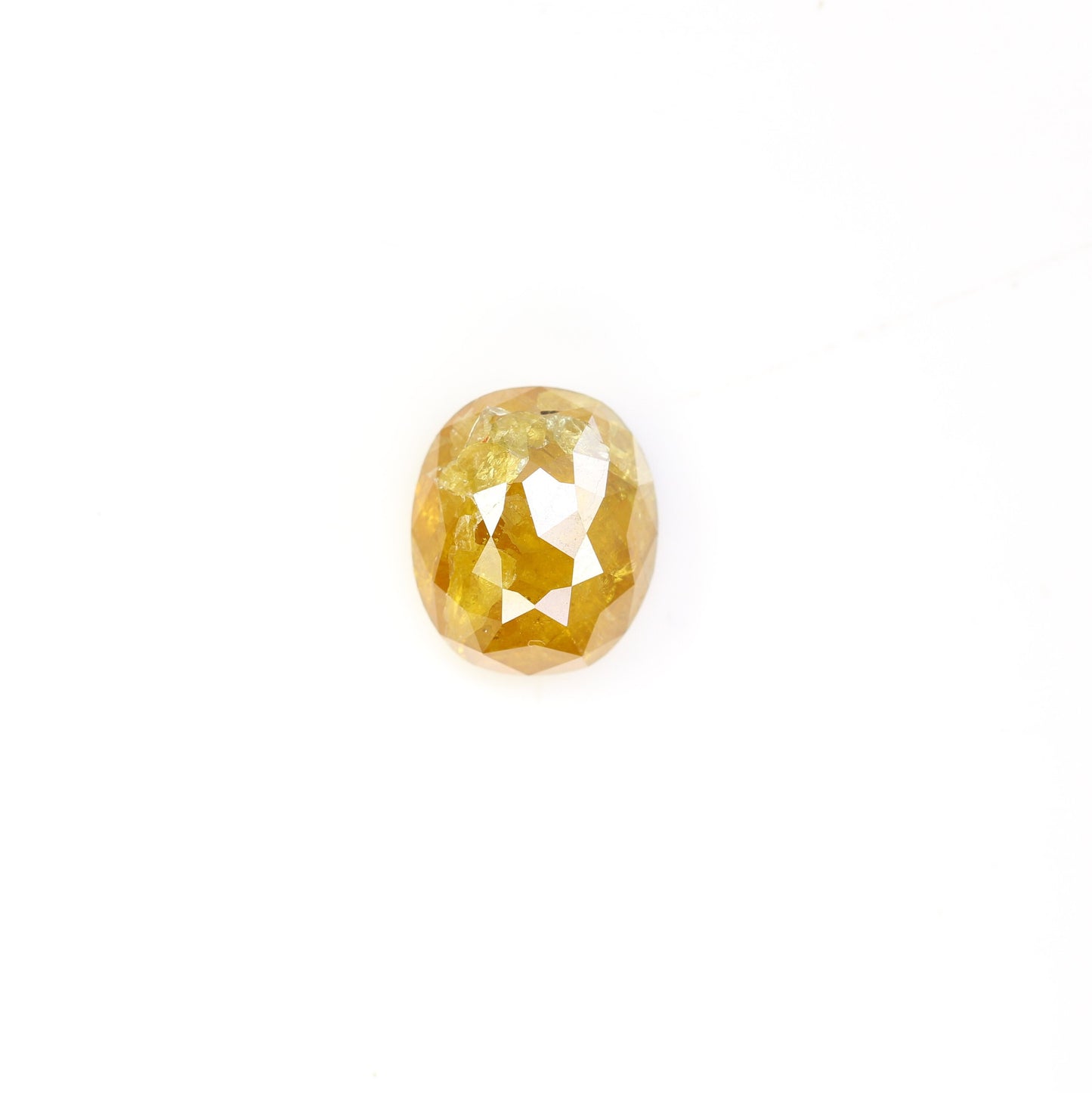 3.07 CT Yellow Oval Diamond | Stunning Engagement Ring | Ideal for Gold Jewelry | Unique Bridal Piece