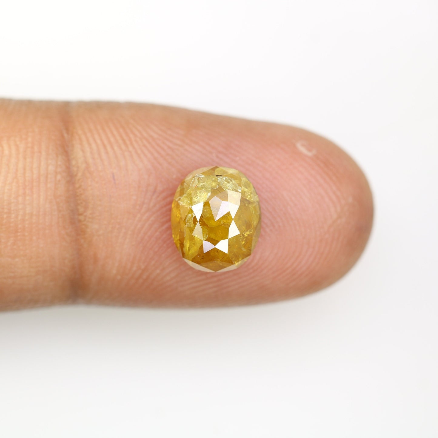 3.07 CT Yellow Oval Diamond | Stunning Engagement Ring | Ideal for Gold Jewelry | Unique Bridal Piece