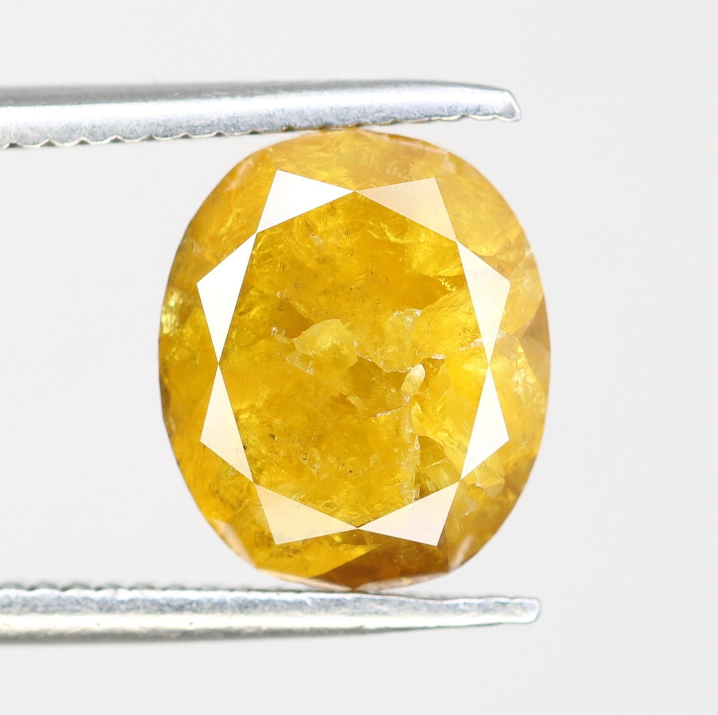 3.07 CT Yellow Oval Diamond | Stunning Engagement Ring | Ideal for Gold Jewelry | Unique Bridal Piece