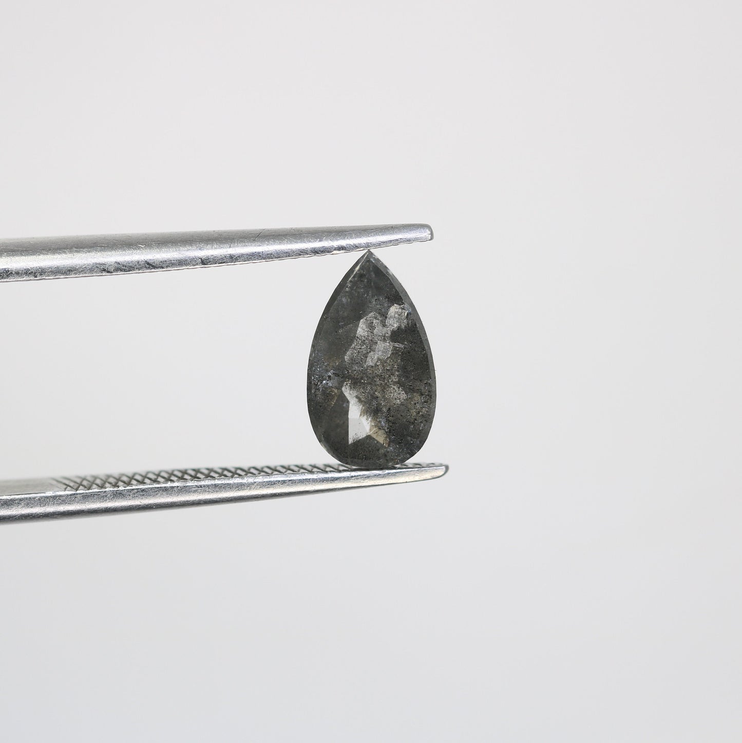 Black Friday Sale: 0.95 CT Pear Salt and Pepper Diamond Ring | Natural Loose Diamond for Elegant Gold Ring