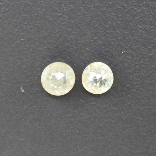 0.84 CT Light Yellow Rose Cut Round Real Loose Diamonds For Wedding Jewelry ll Gift For Wife ll Gift For Girlfriend ll Gift For Mother