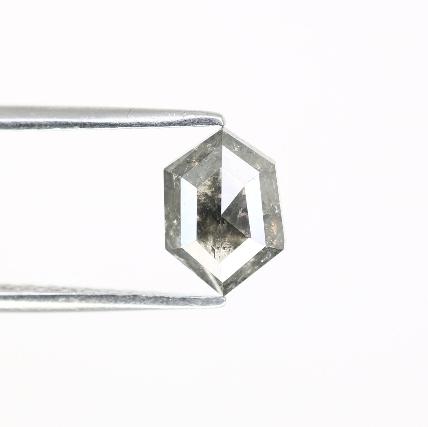 0.99 CT Hexagon Loose Salt and Pepper Diamond - Natural Hexagon Diamond - Salt and Pepper Ring - Gift for Wifey - Gift for mother - Jewlery
