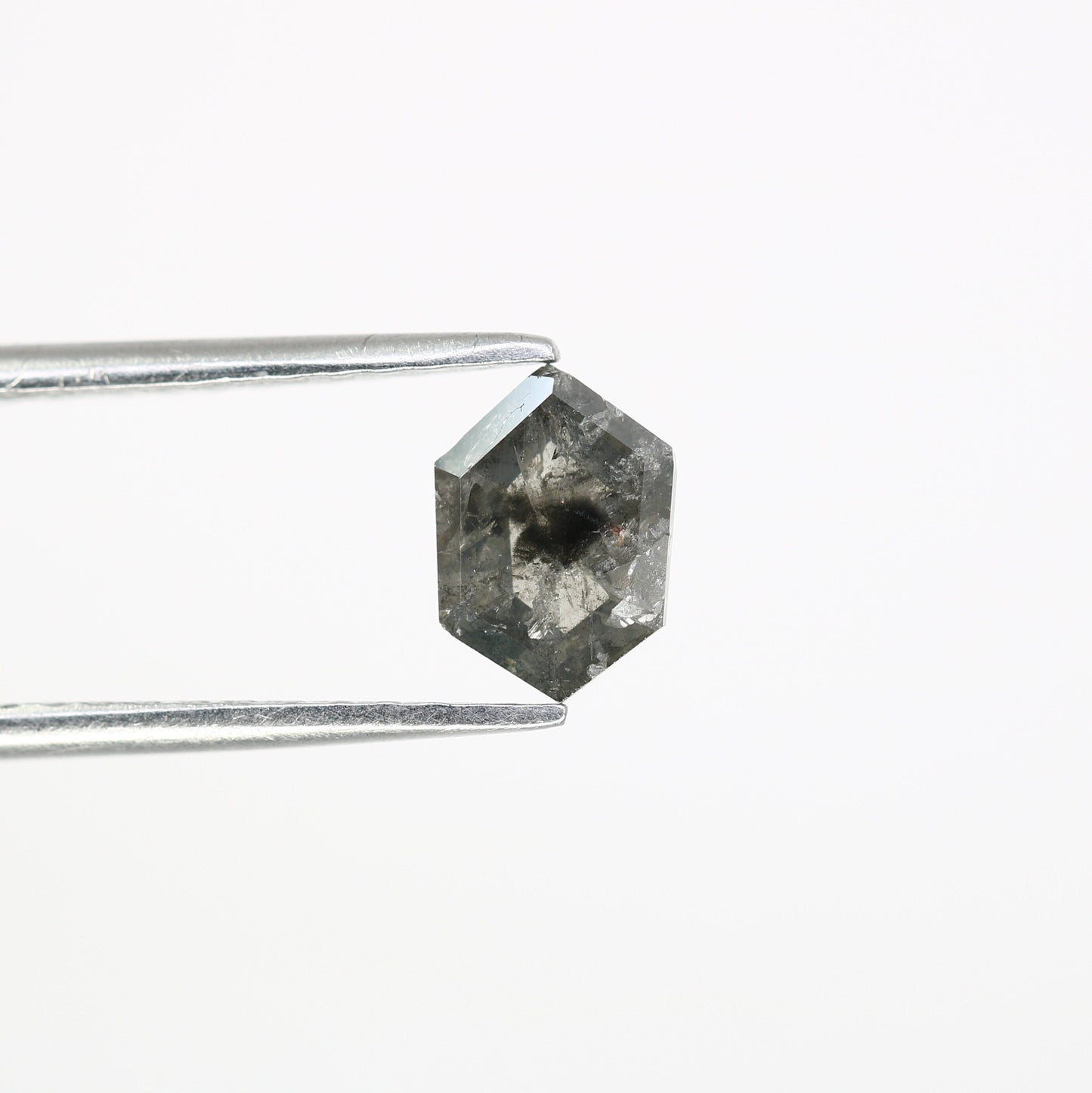 0.99 CT Hexagon Loose Salt and Pepper Diamond - Natural Hexagon Diamond - Salt and Pepper Ring - Gift for Wifey - Gift for mother - Jewlery