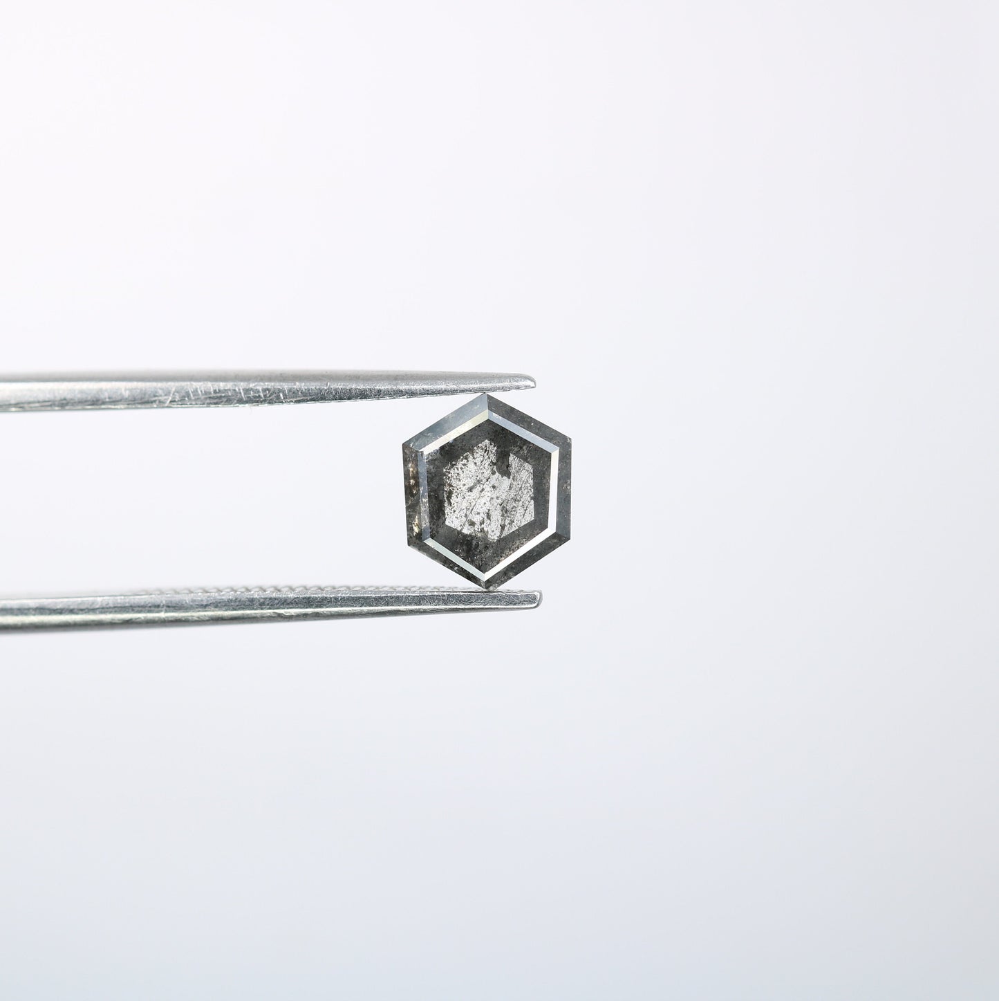 0.83 CT Hexagon Loose Salt and Pepper Diamond - Natural Hexagon Diamond - Salt and Pepper Ring - Gift for Wifey - Gift for mother - Jewlery