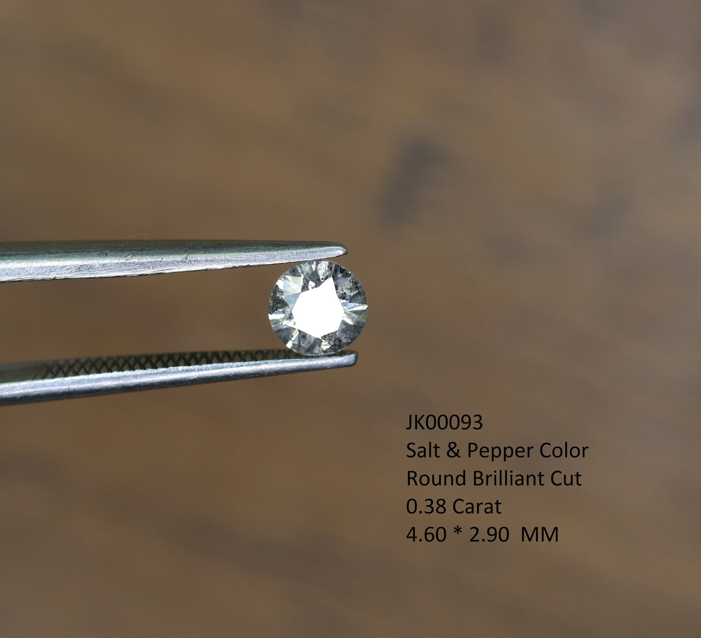 Natural Salt and Pepper Round Rose Cut Diamond | Ideal for Rings, Earrings, and Jewelry Making | Wholesale Price for Custom Designs