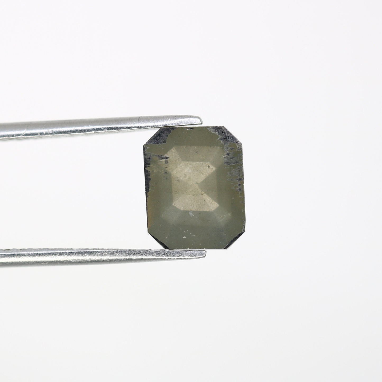 1.95 CT Salt and Pepper Emerald Shape Diamond - Natural Loose Emerald Cut Diamond - Emerald Engagement Ring - LABORDAY Offer